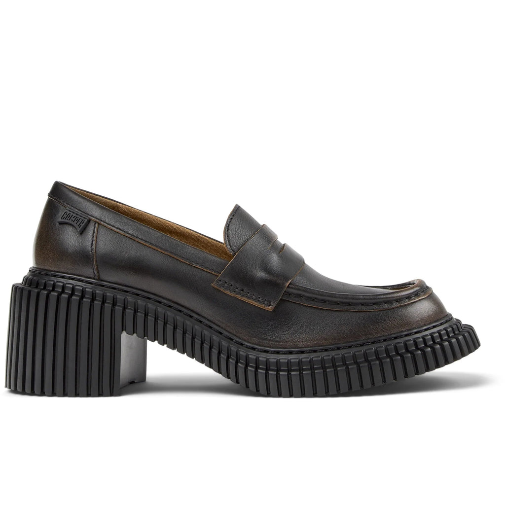 CAMPER Pix London、Tascónのブラックレディースローファー