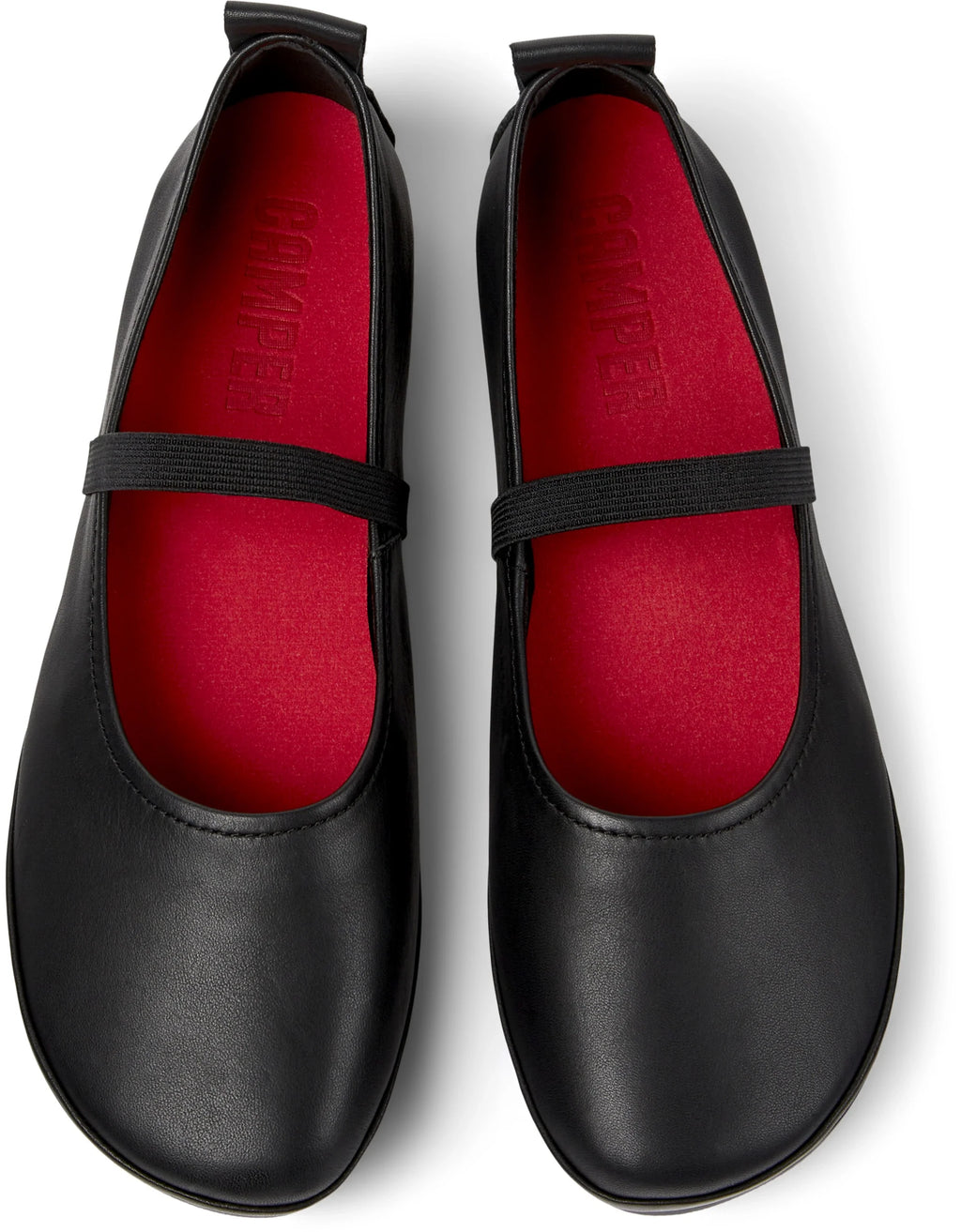 CAMPER Right Nina, black ballet flats for women at Tascón