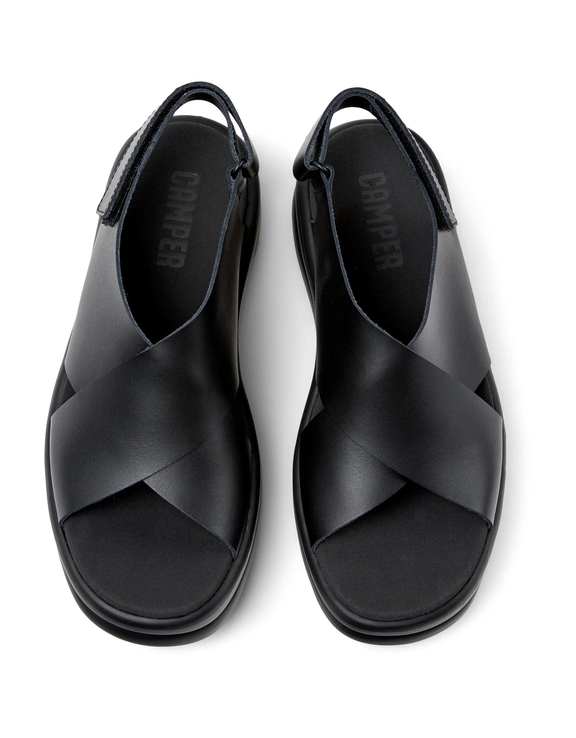 CAMPER Pelotas，Tascón 黑色女士凉鞋