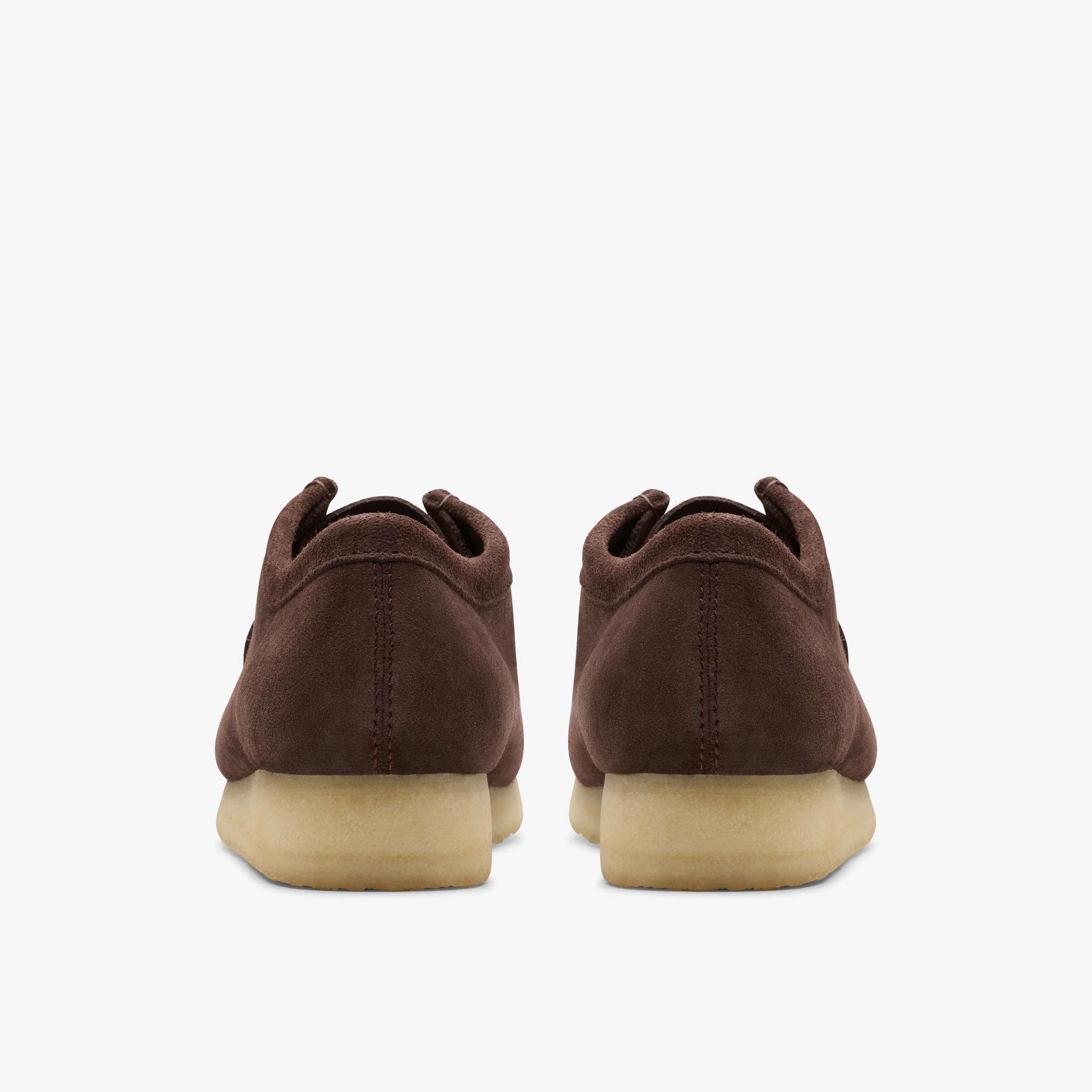 CLARKS Wallabee Dark Brown Suede, brown shoes for men at Tascón