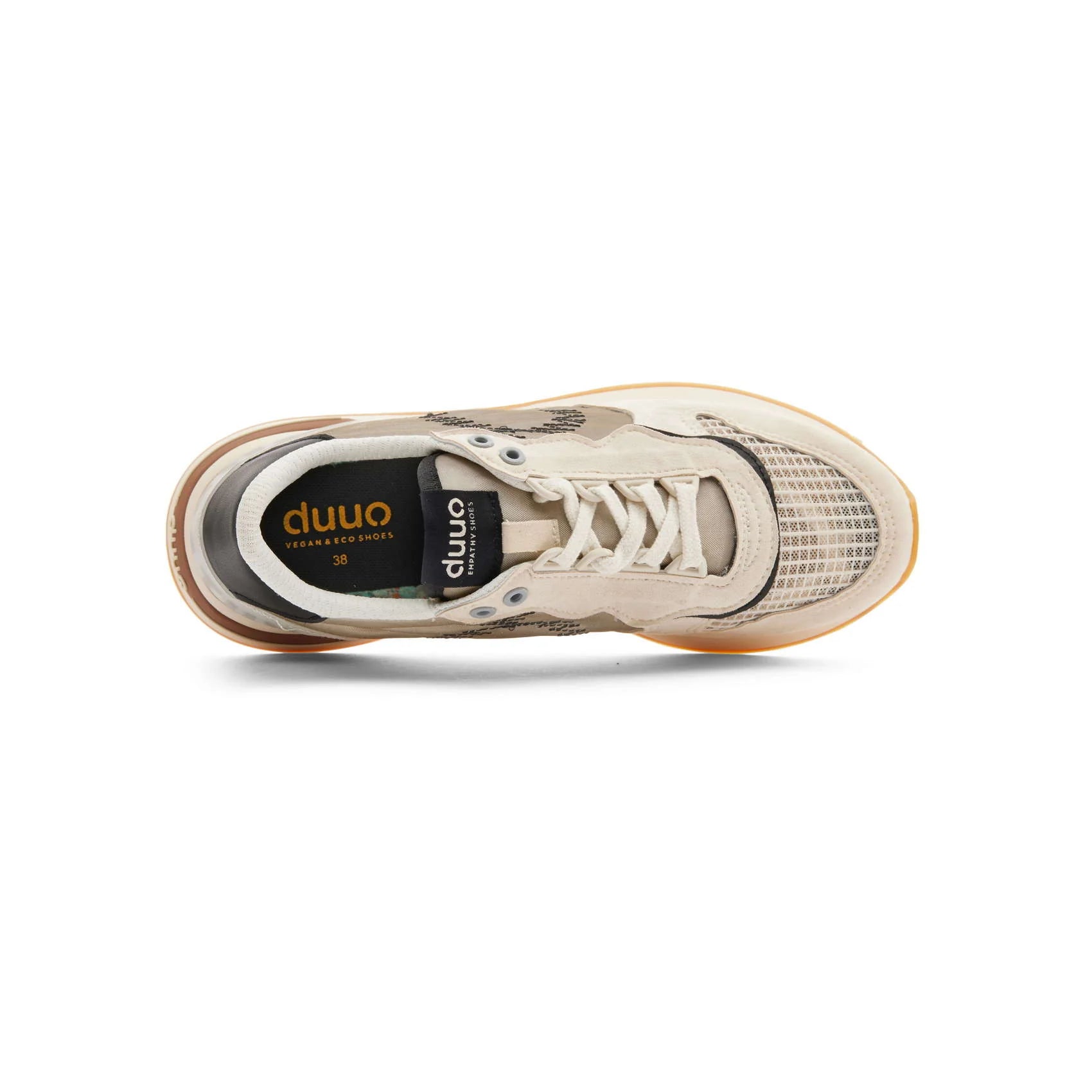 DUUO Calma HIGH Reflect 83 Beige: beige sneakers da donna