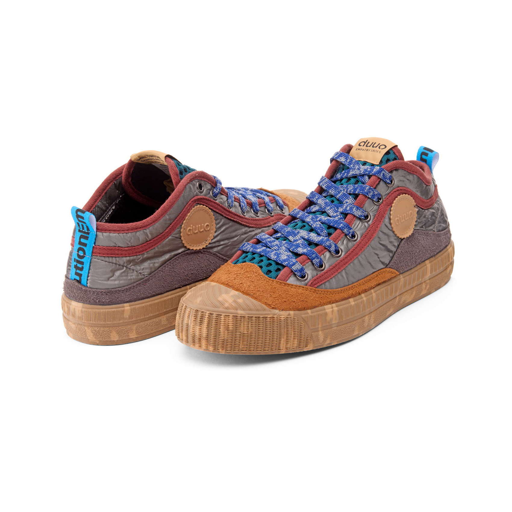 DUUO COL Cover Folck 81: szary sneakersy dla mężczyzn