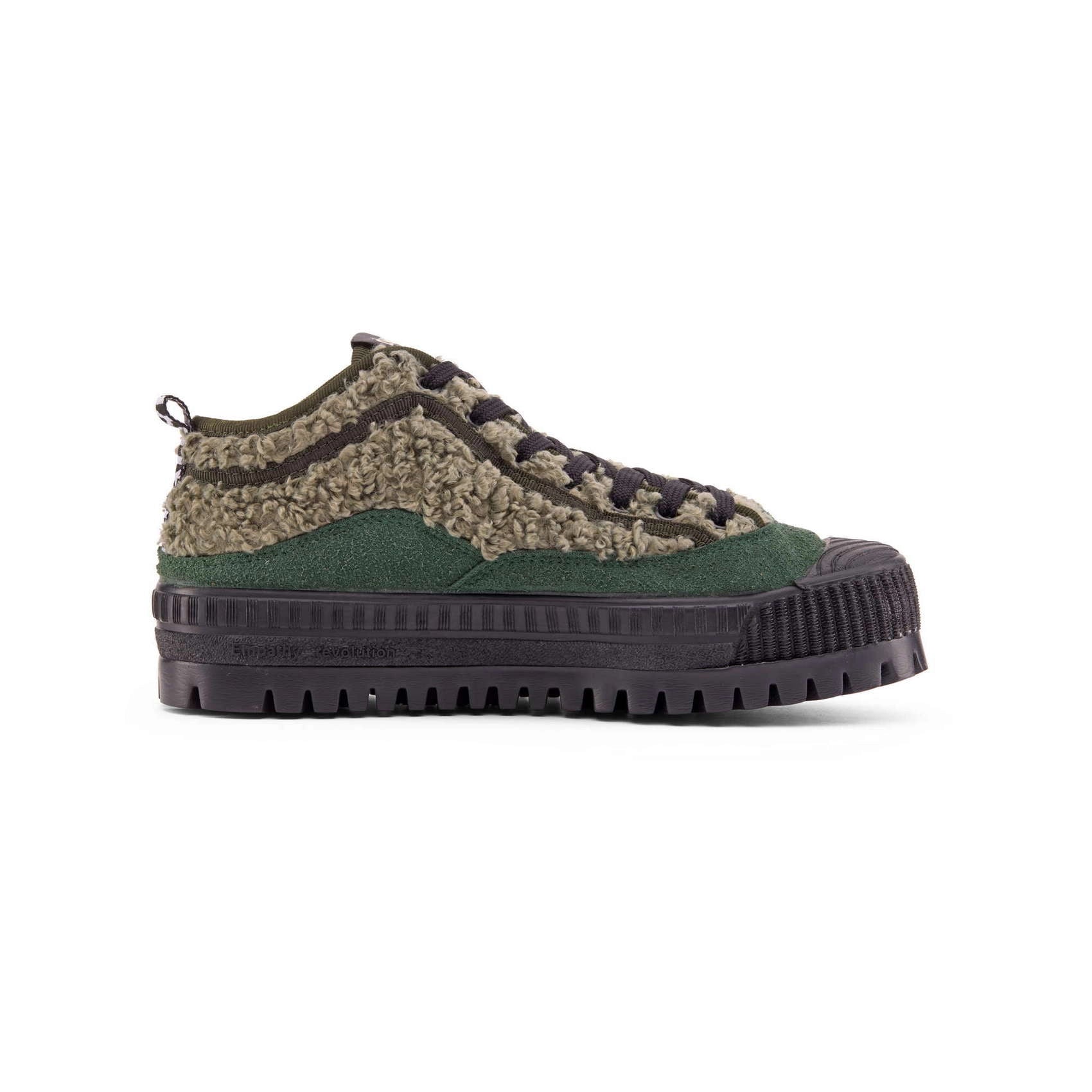 DUUO COL Cover OULU PLUS 86: green trainers for women