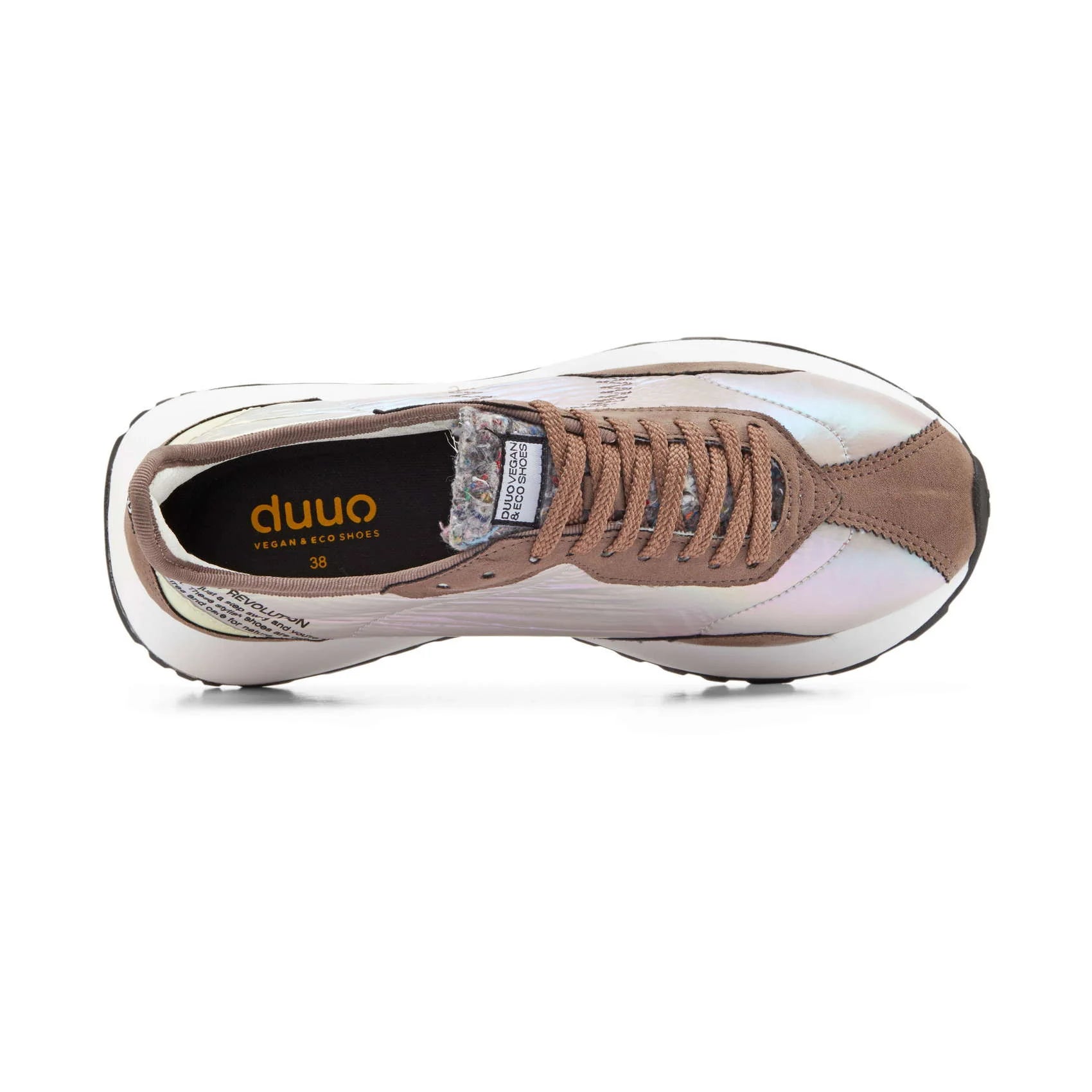 DUUO | SNEAKERS | UNISEX | SENSEI 058 BLANCO Y MARRÓN | BLANCO