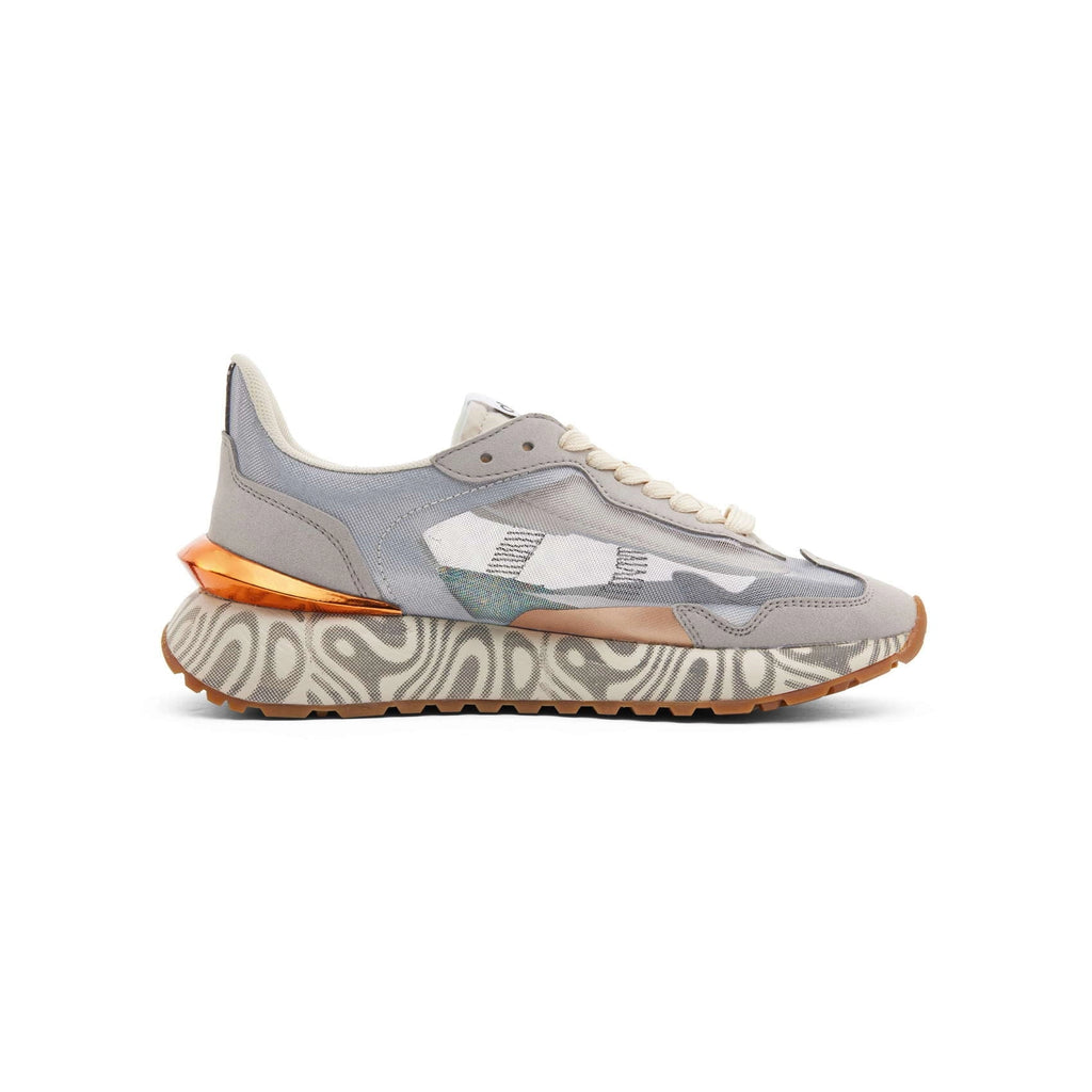 DUUO Sensei MOON MESH Metal 123 Plateado: srebrny sneakersy unisex