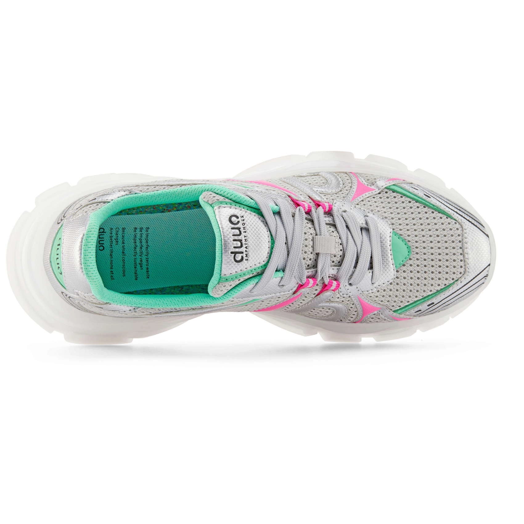 DUUO Forrest 01 Plateado: srebrny sneakersy unisex