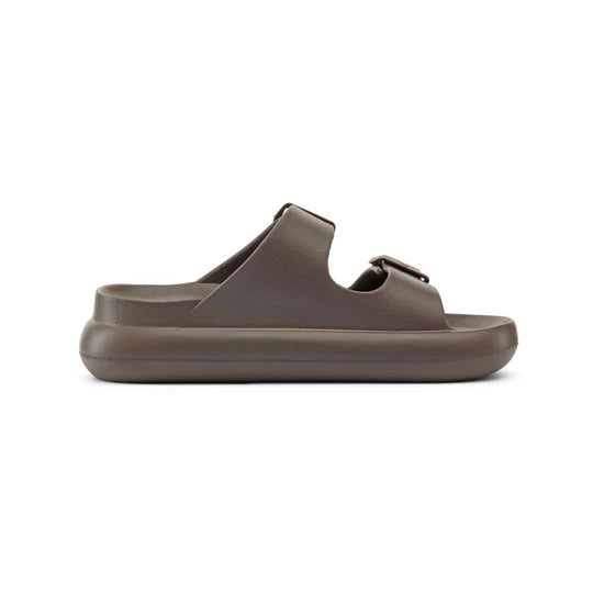 DUUO EVA Curvi 16: brown flip-flops for women