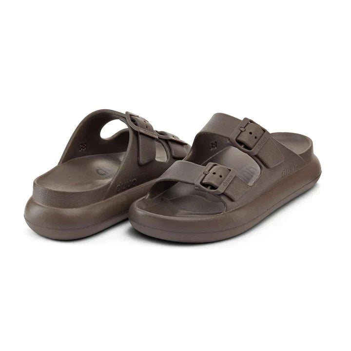 DUUO EVA Curvi 16: brown flip-flops for women
