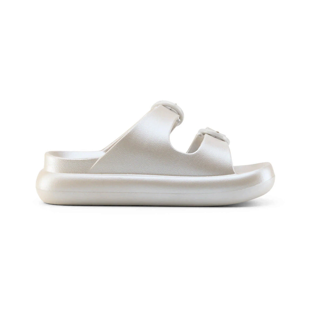 DUUO | CHANCLAS | MUJER | EVA CURVI METALLIC 35 | PLATEADO