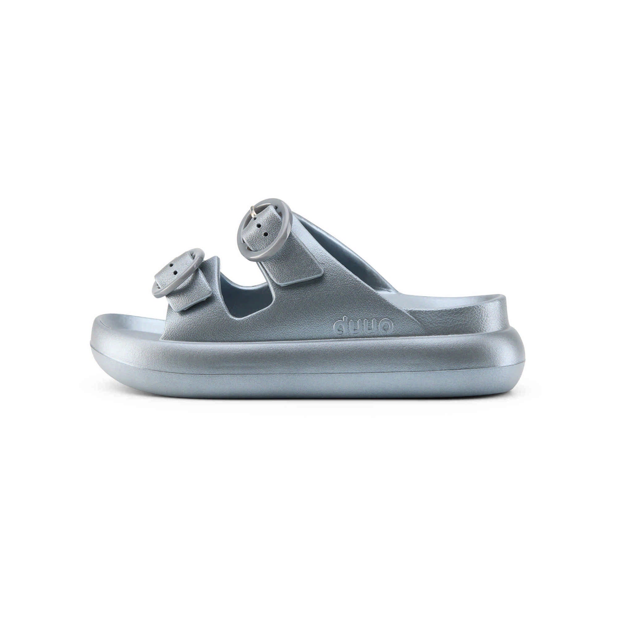 DUUO EVA Curvi Metallic 36: grey flip-flops for women