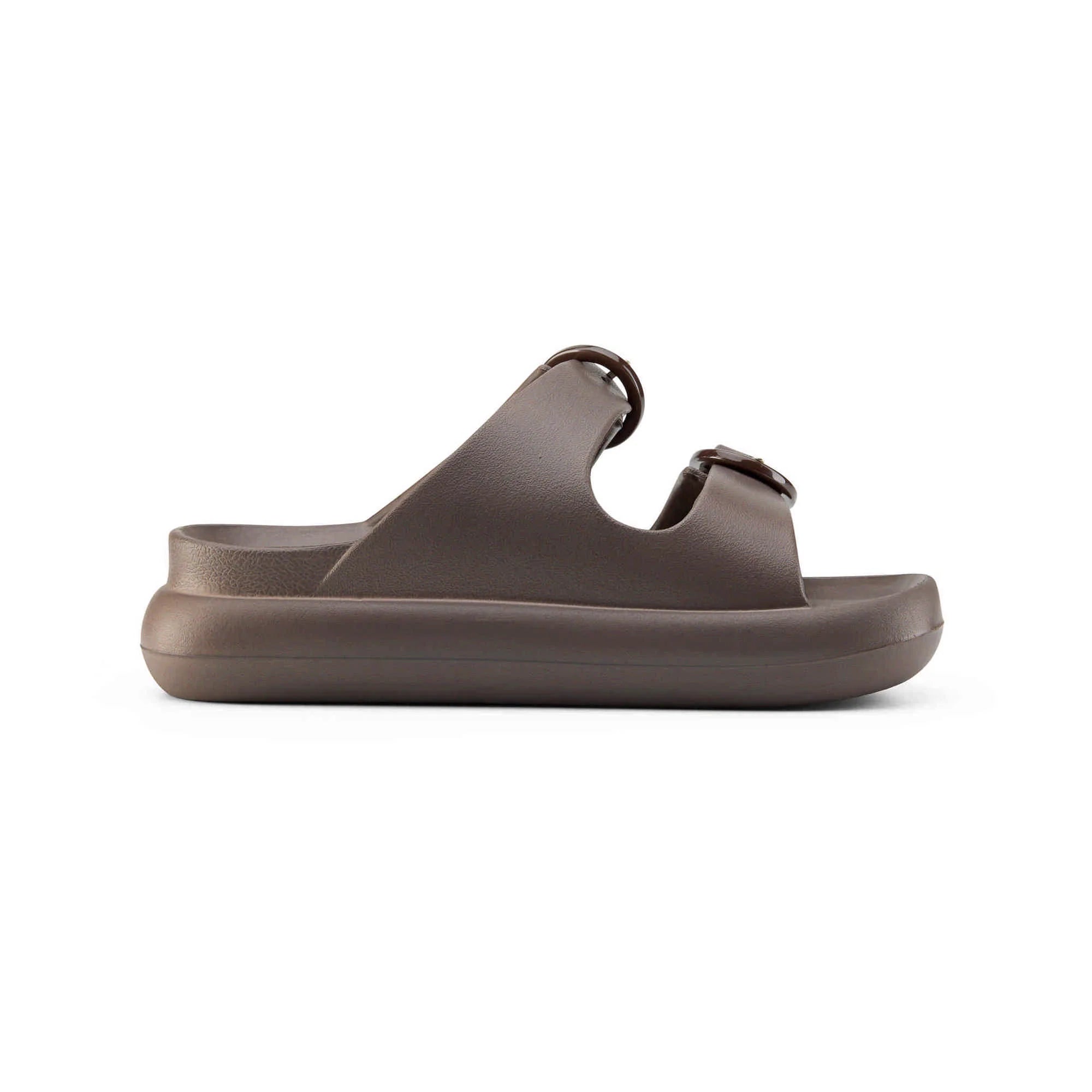 DUUO EVA Curvi 39: brown flip-flops for women