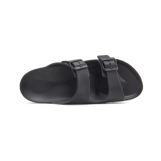 DUUO EVA Black: black flip-flops unisex