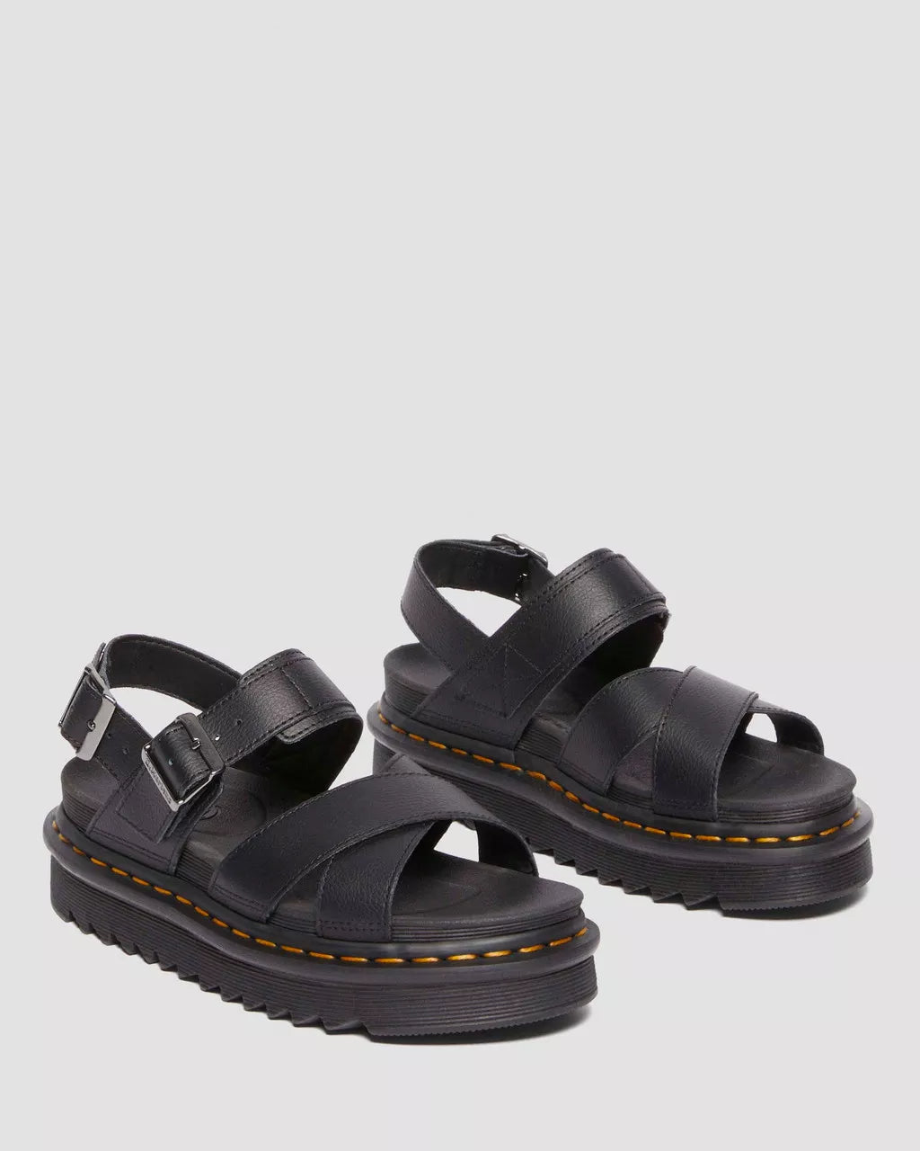 DR. MARTENS VOSS II Sandal Black: negre sandàlies per a dona