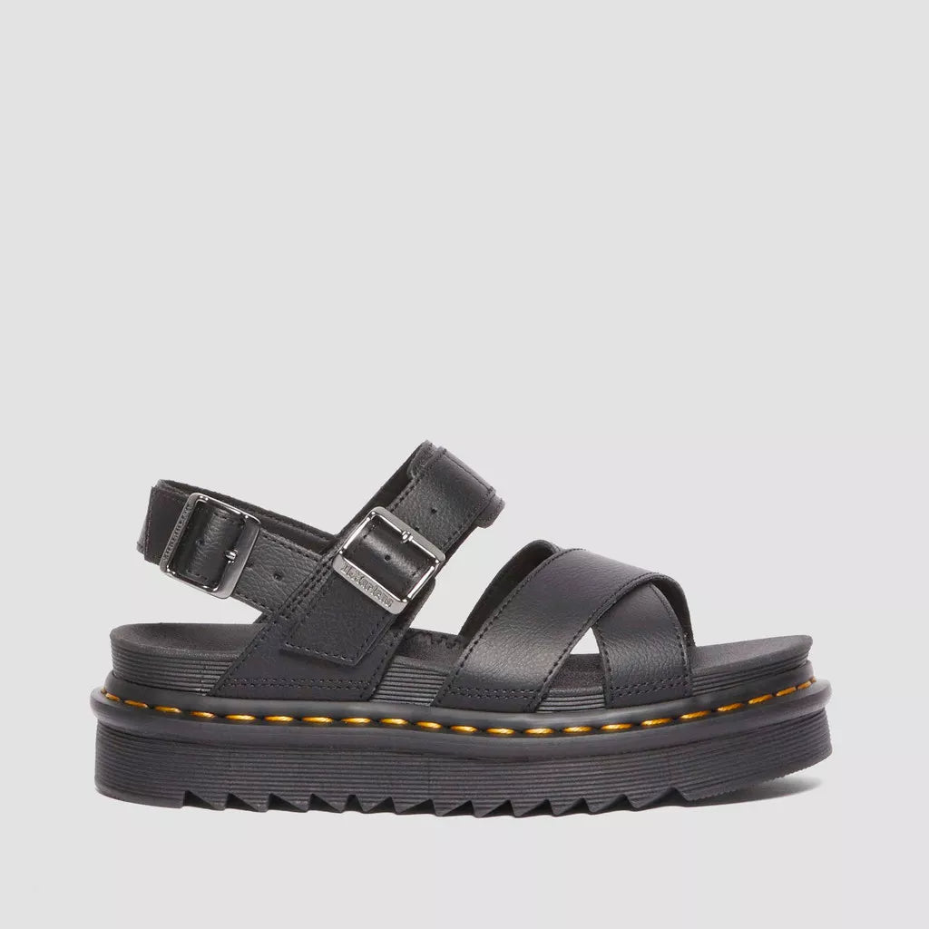 DR. MARTENS VOSS II Sandal Black: black sandals for women