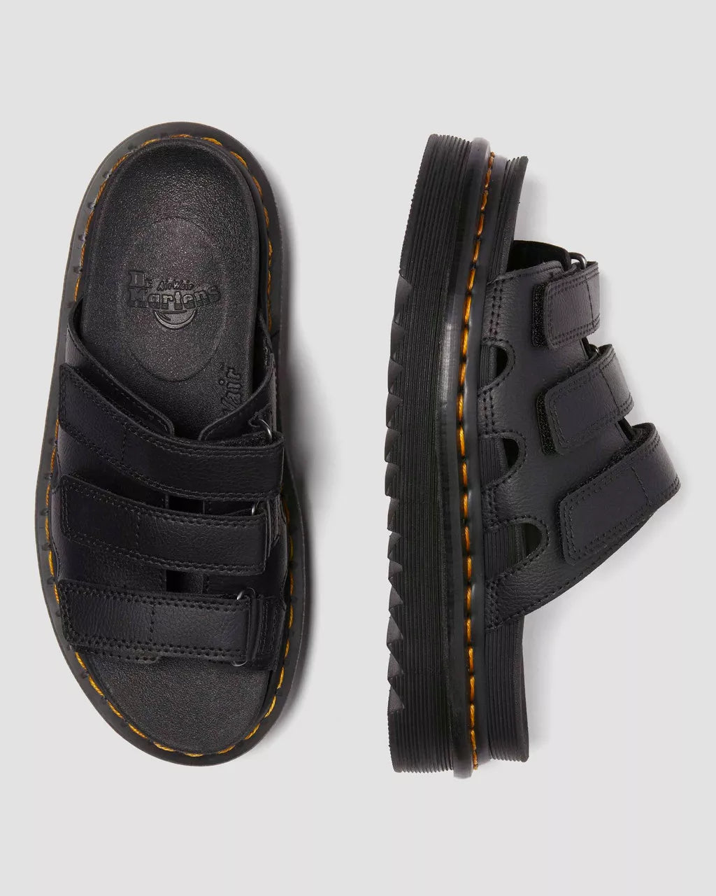 DR. MARTENS Raine Slide Sandal Black: noir sandales pour femme