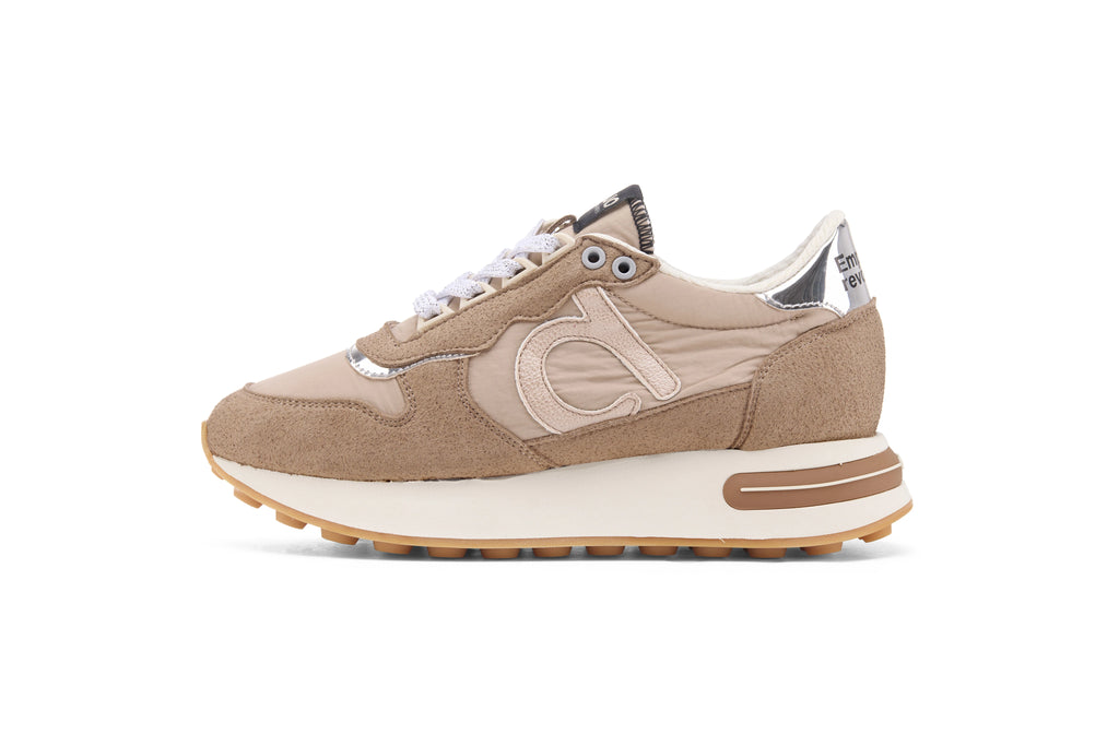 DUUO Calma HIGH 102: beige sneakers voor dames