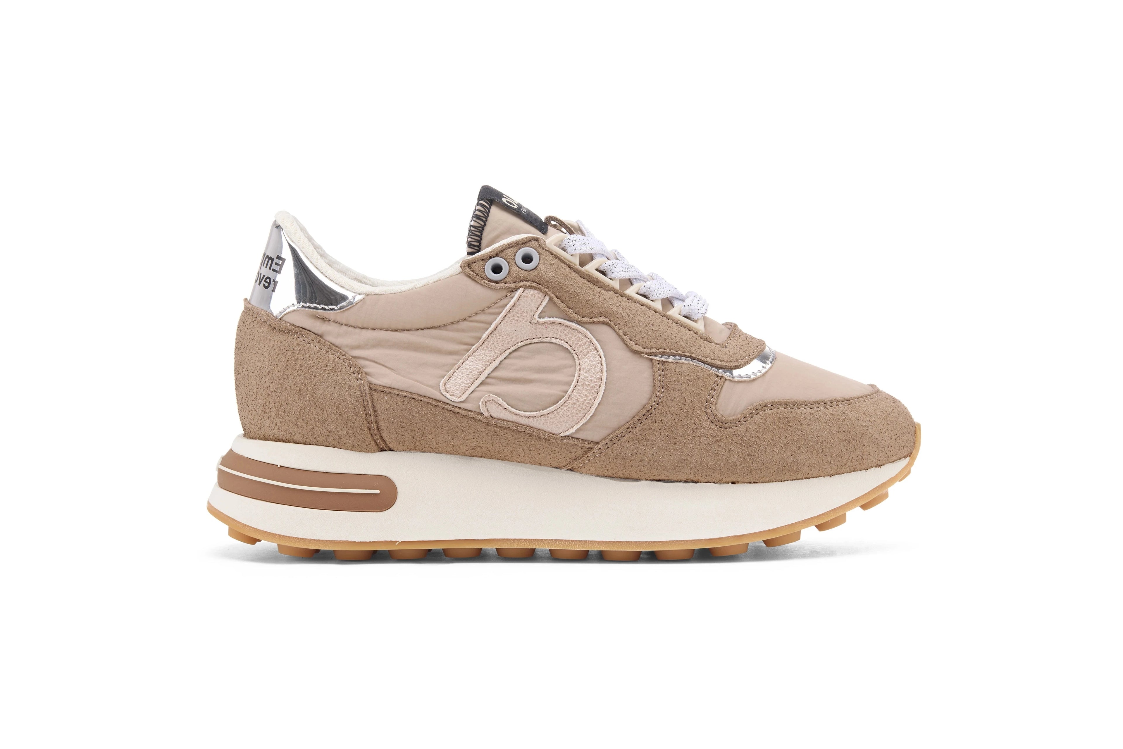 DUUO Calma HIGH 102: beige trainers for women
