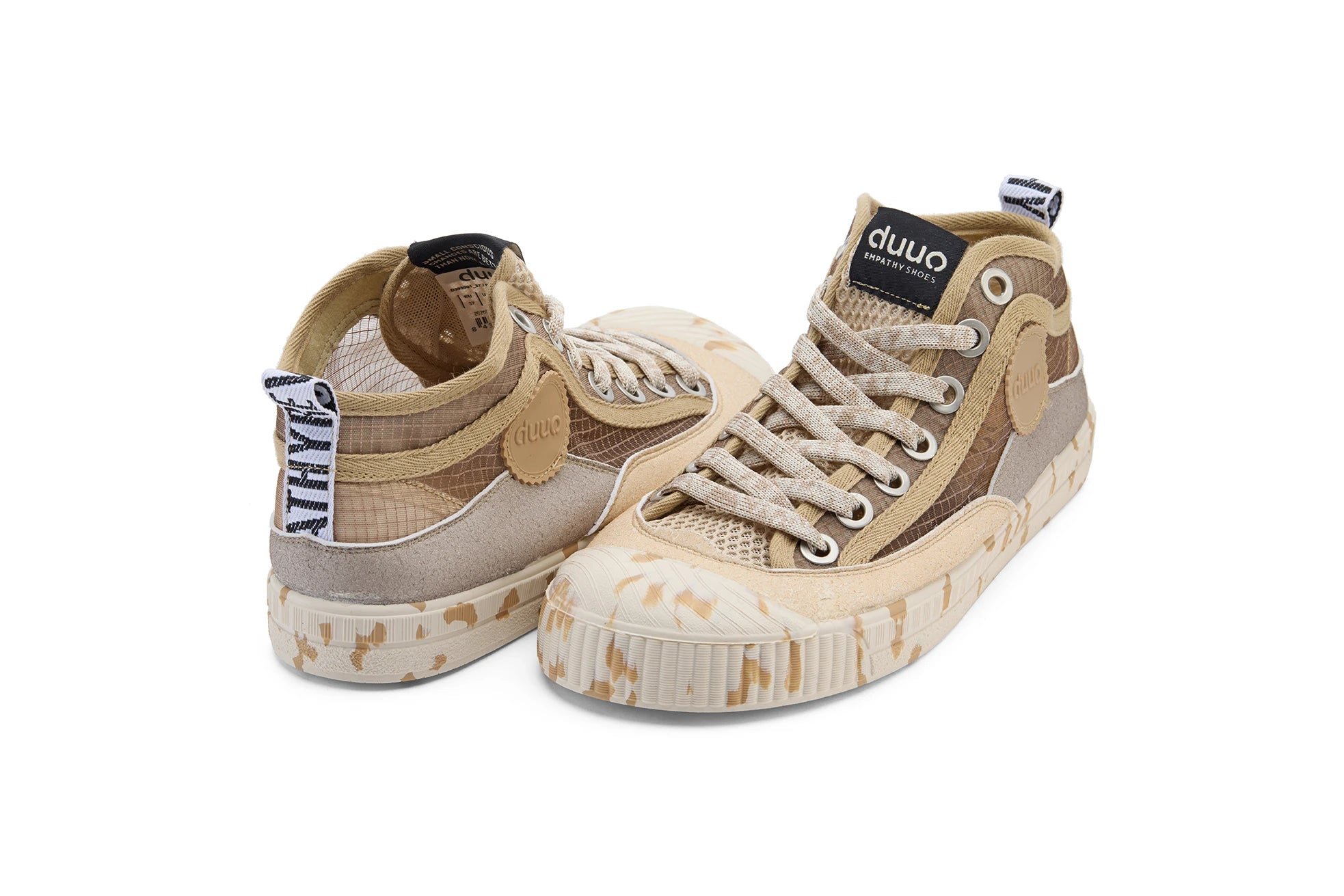 DUUO COL Cover Barefoot 01: beżowy sneakersy unisex