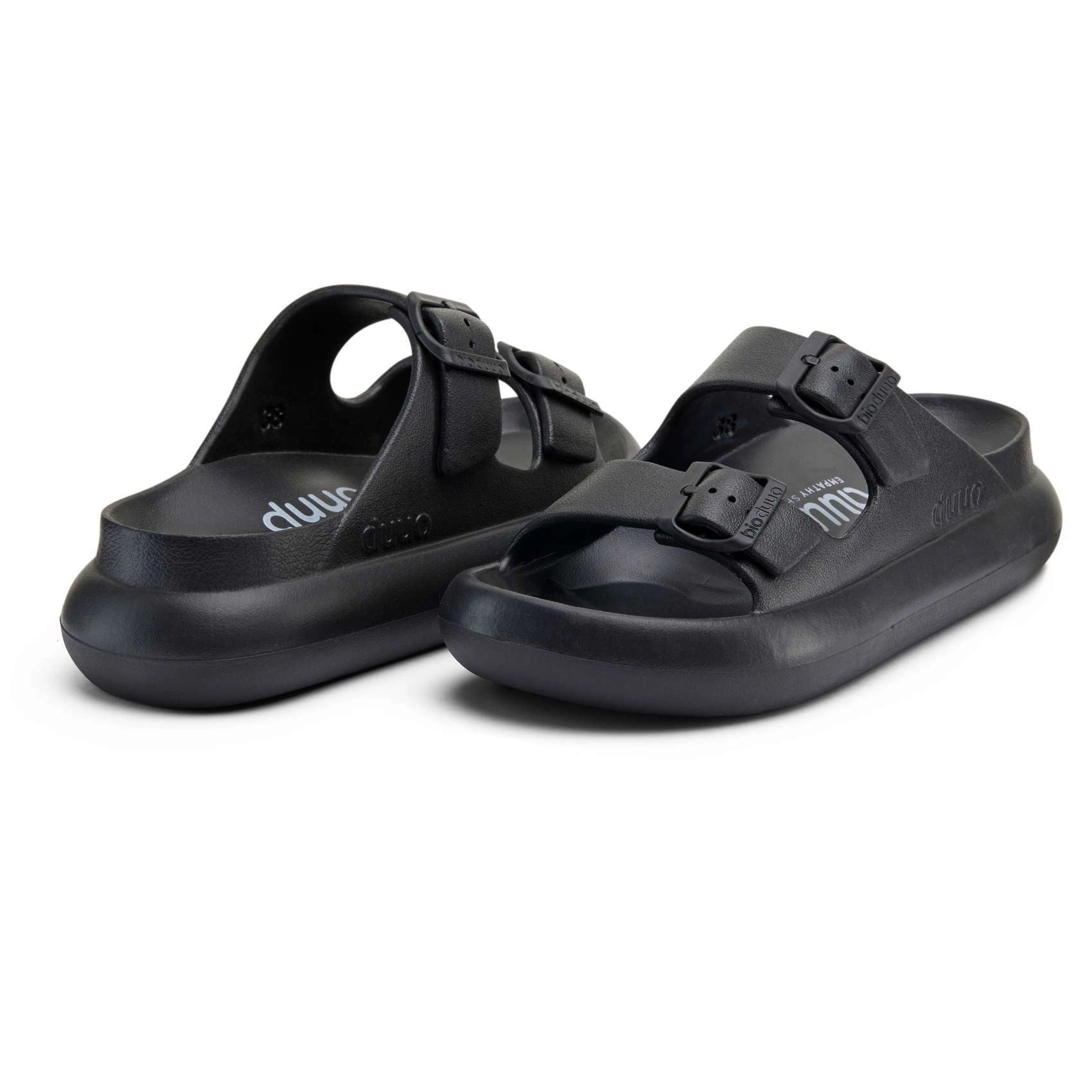 DUUO EVA Curvi 02: black flip-flops for women