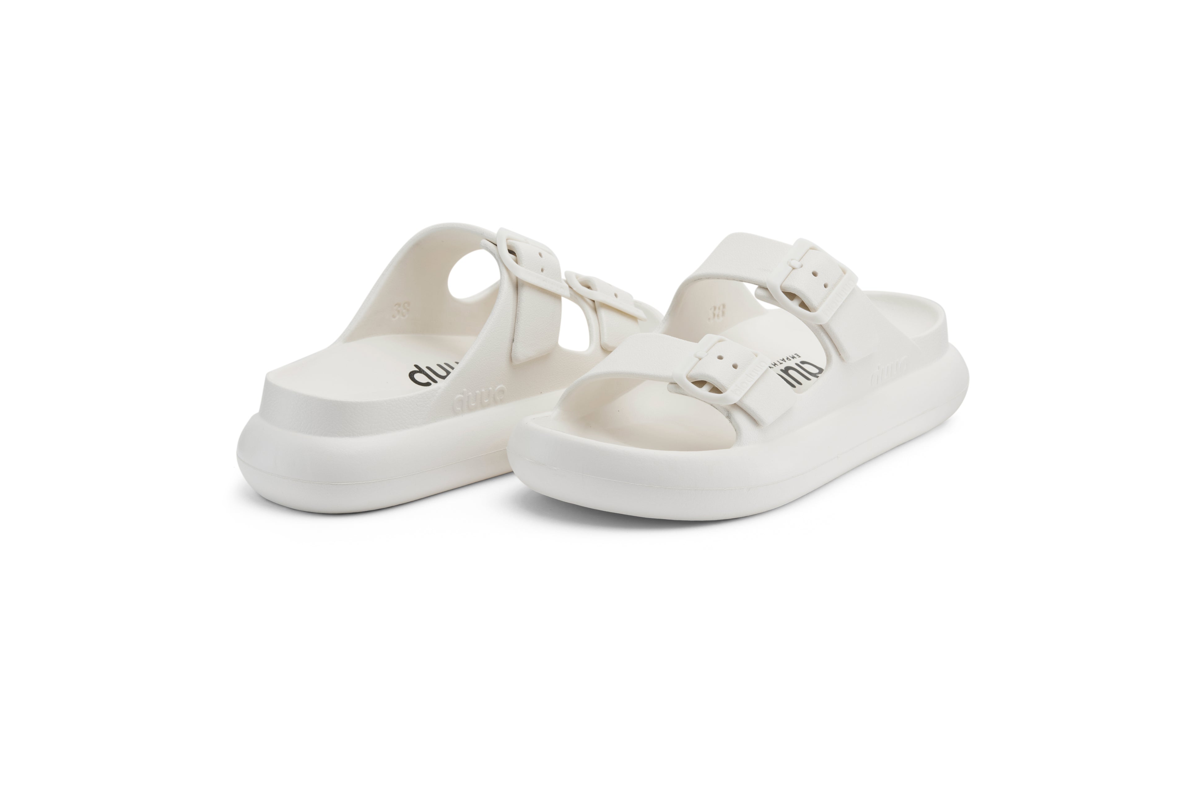 DUUO EVA Curvi: vit flip-flops för dam