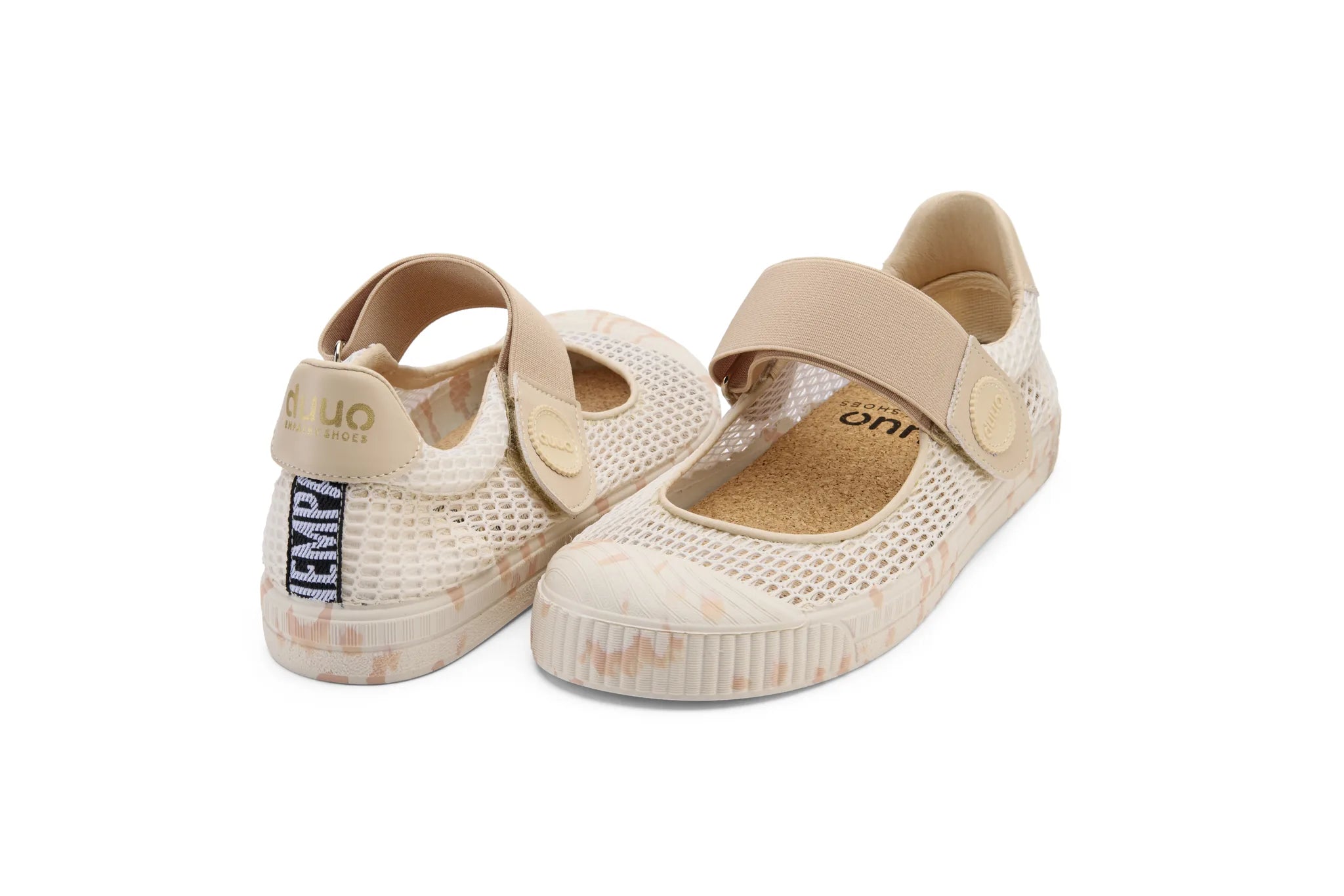 DUUO COL Marie Barefoot NET 02: wit sneakers voor dames