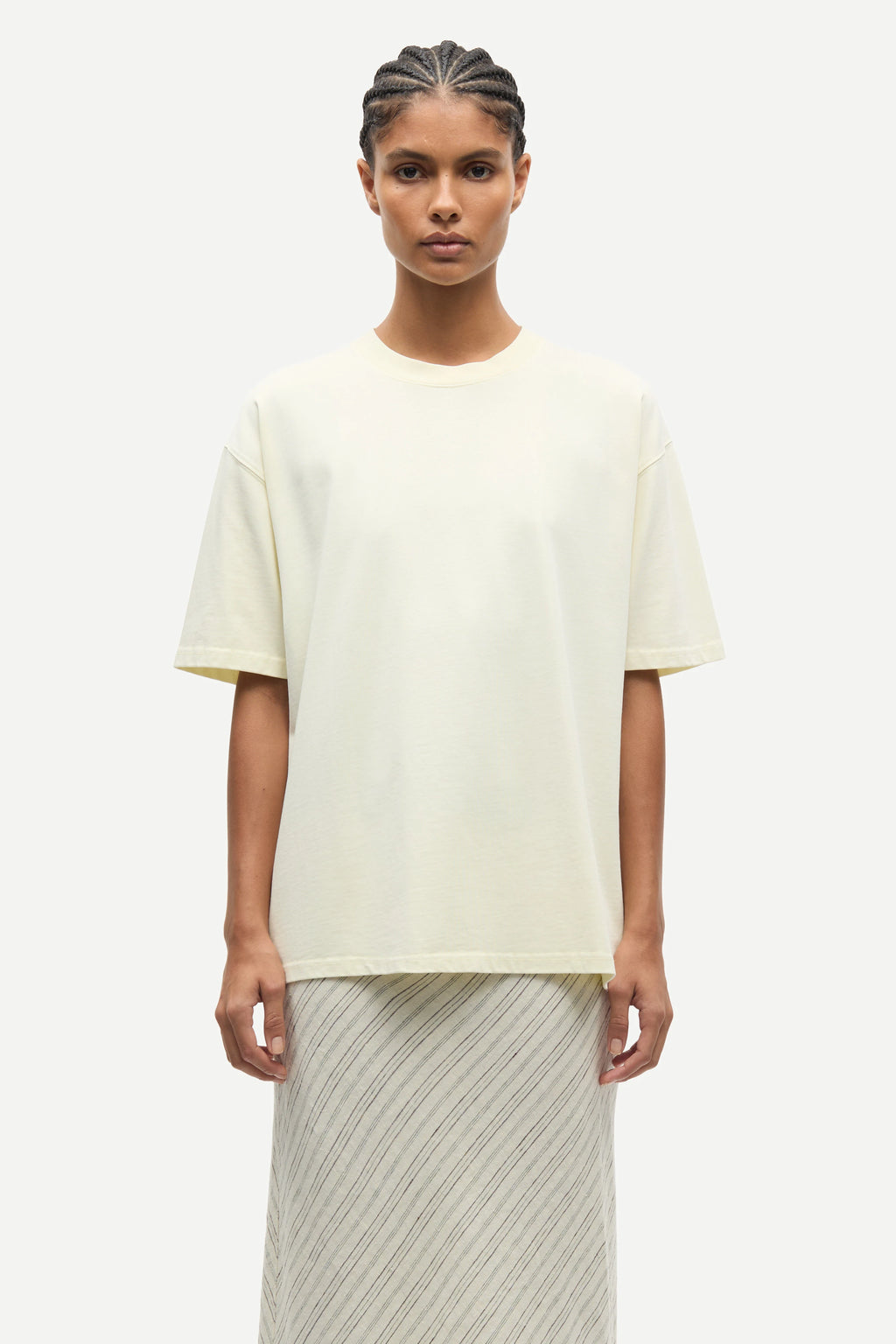 SAMSOE EIRA T-shirt 1172B Ethereal Green Pigment: グリーン Tシャツ レディース