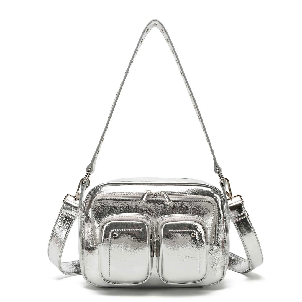NUNOO Ellie Recycled COOL Silver: platejat bossa per a dona