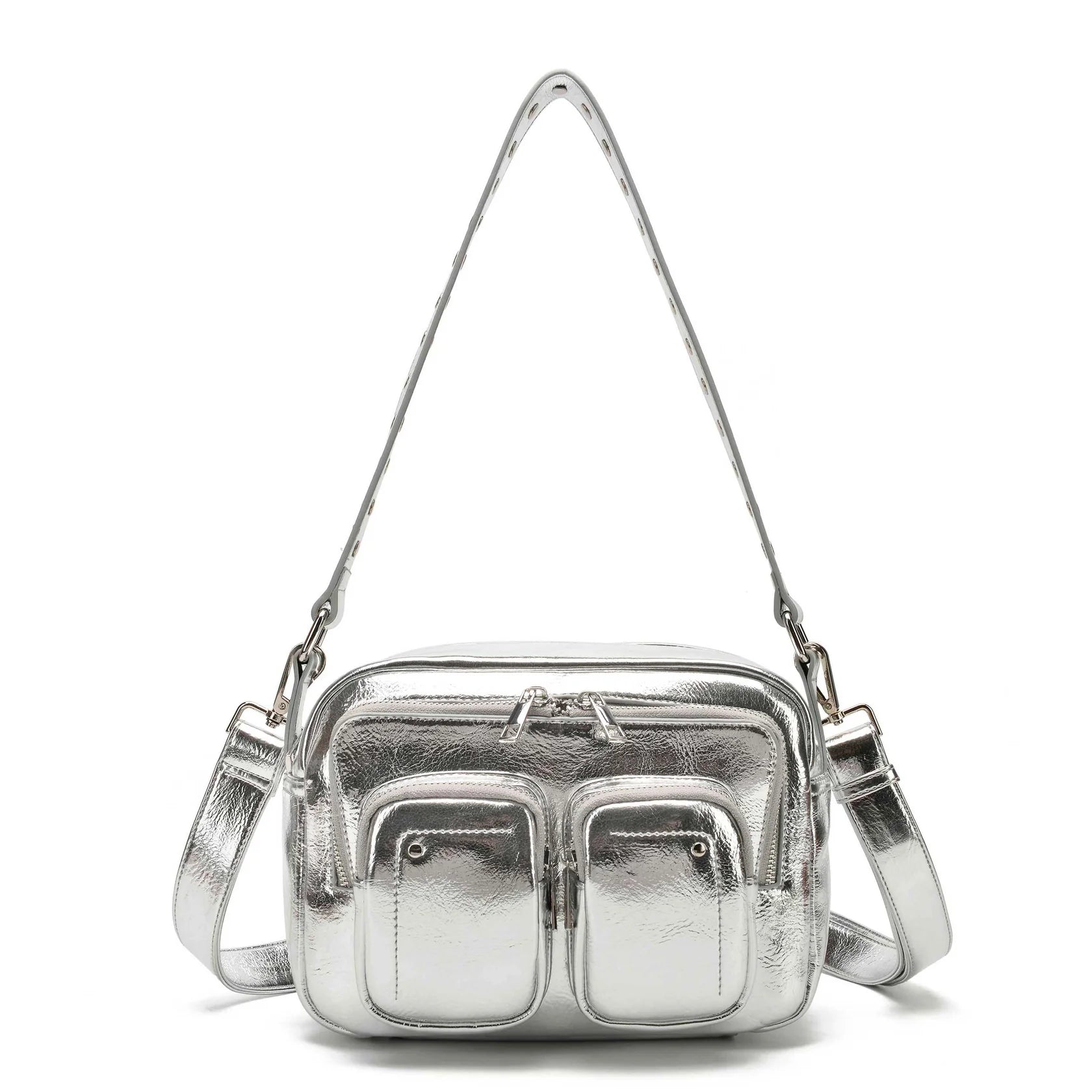 NUNOO Ellie Recycled COOL Silver: argenté sac pour femme