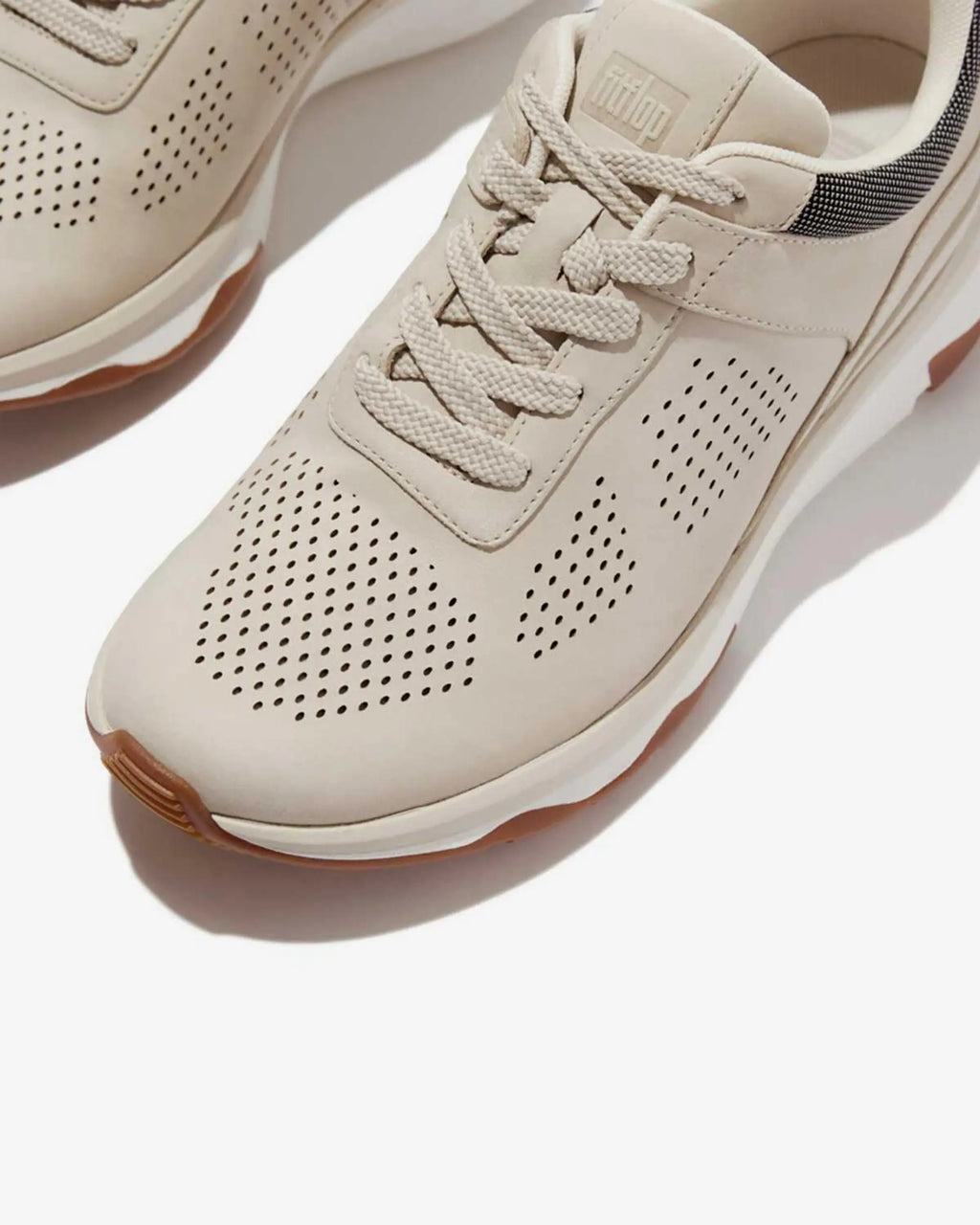 FITFLOP W Vitamin FFX Perfnubuck Sports Sneakers Cream: бежевий кросівки для жінок