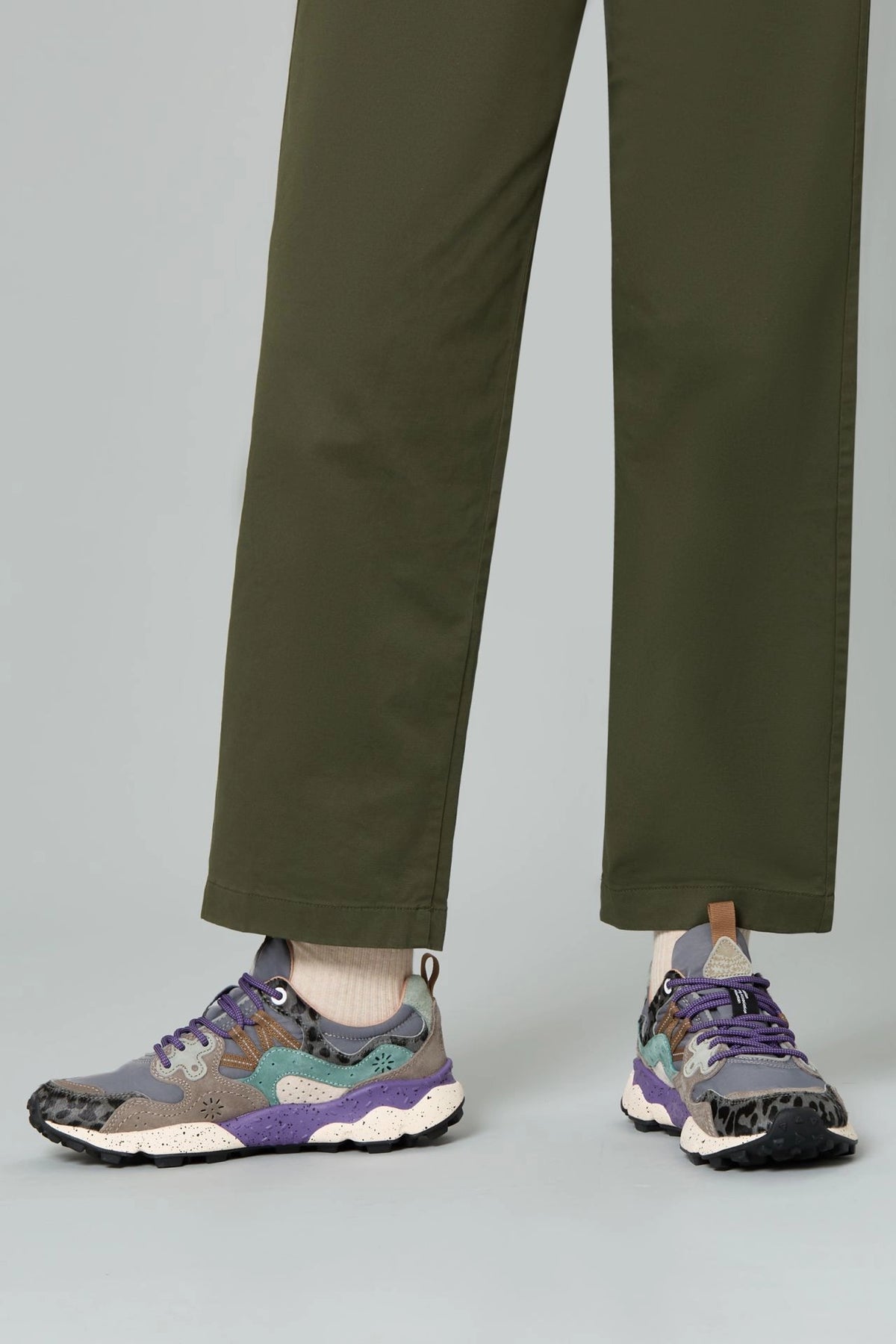 FLOWER MOUNTAIN | SNEAKERS | MUJER | YAMANO 3 UNI DARK GREY-ANTHRACITE-BOTTLE | GRIS
