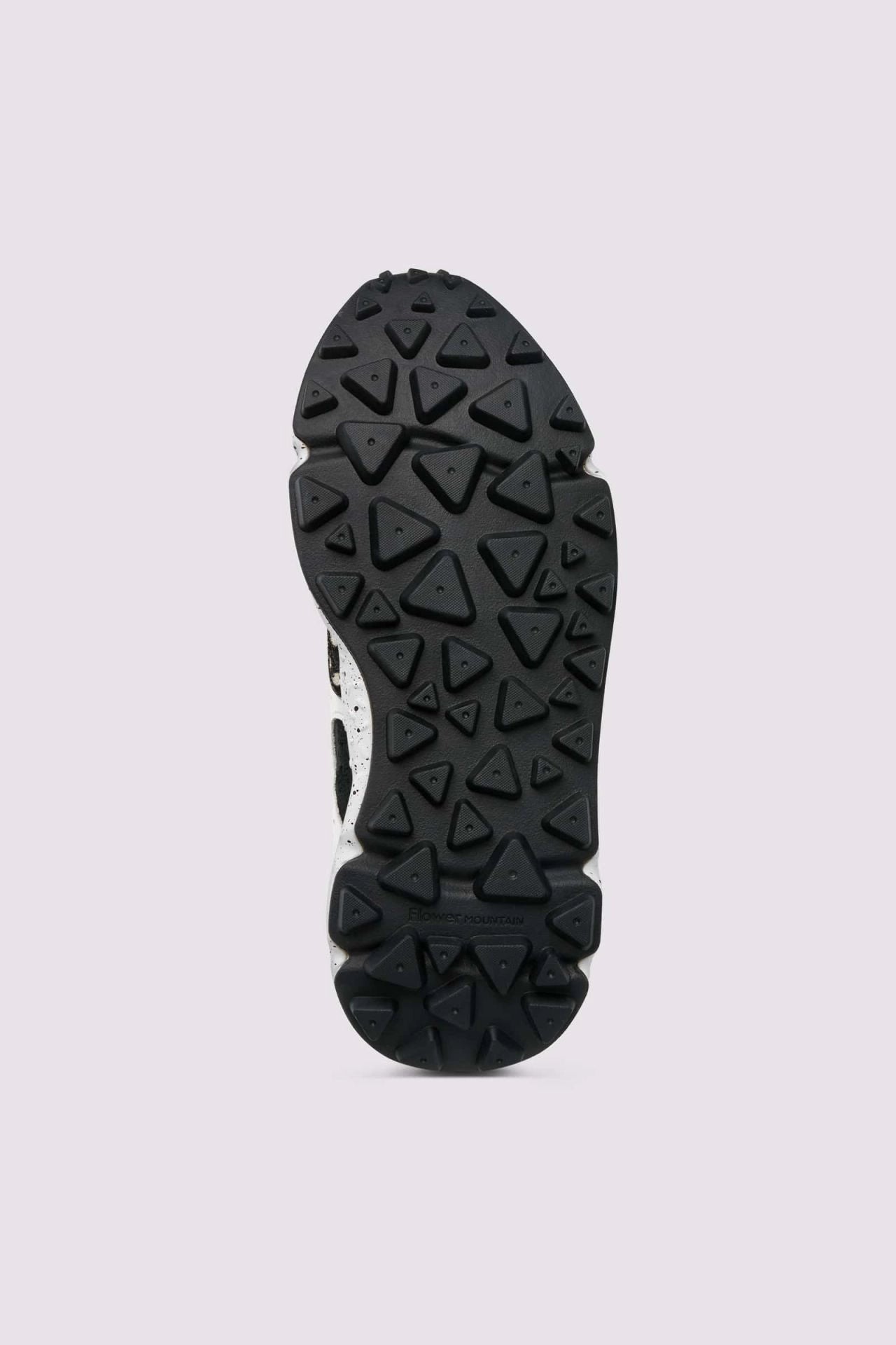 FLOWER MOUNTAIN Yamano 3 UNI Suede/rete/pony HAIR Anthracite-white: grey trainers for women