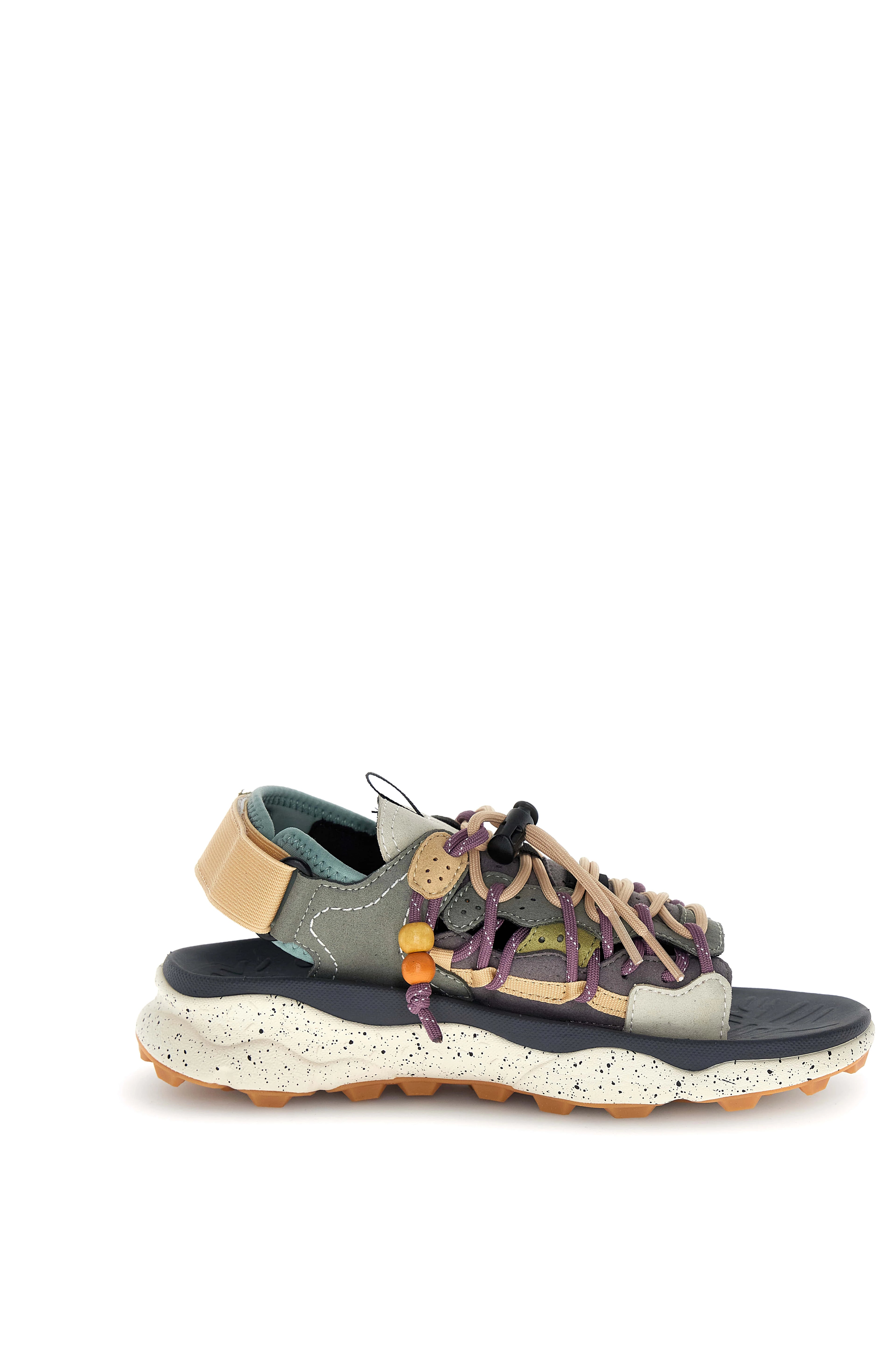 FLOWER MOUNTAIN PUMA Punku UNI Suede/eco GREY: multicolour sandals for women