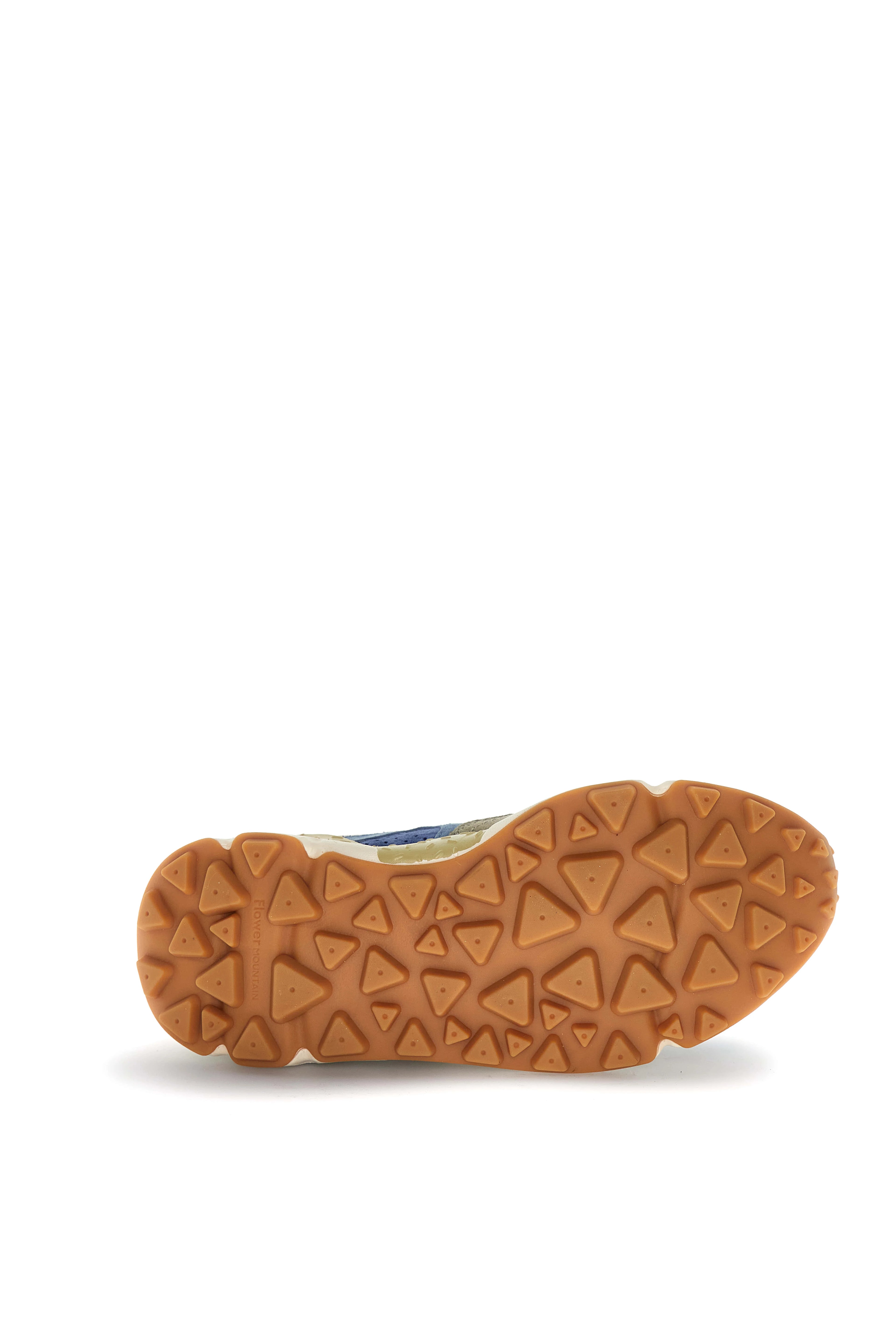 FLOWER MOUNTAIN Yamano 3 MAN Suede/nylon NAVY: blue trainers unisex