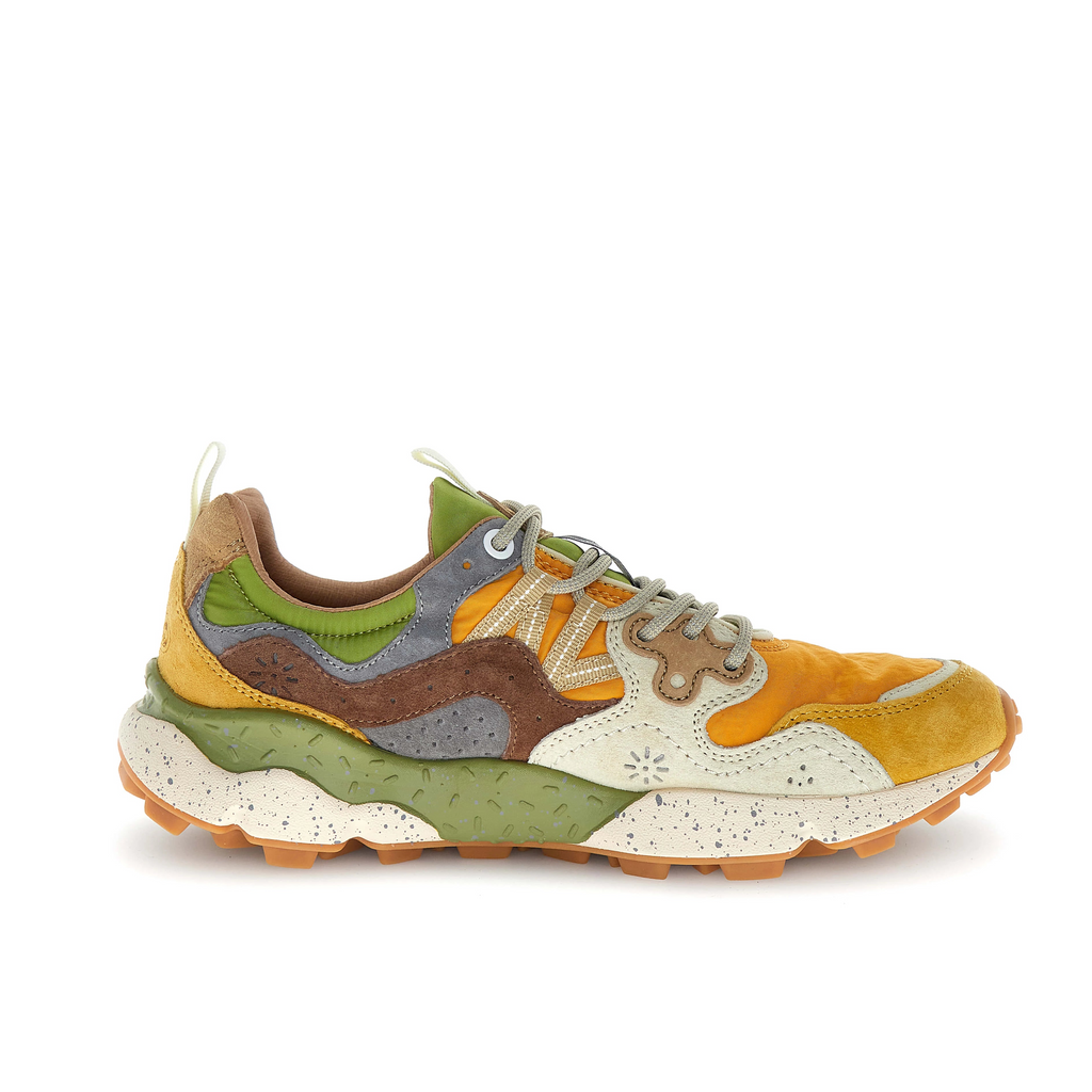 FLOWER MOUNTAIN Yamano 3 UNI Suede/nylon Ocher: naranja sneakers unisex