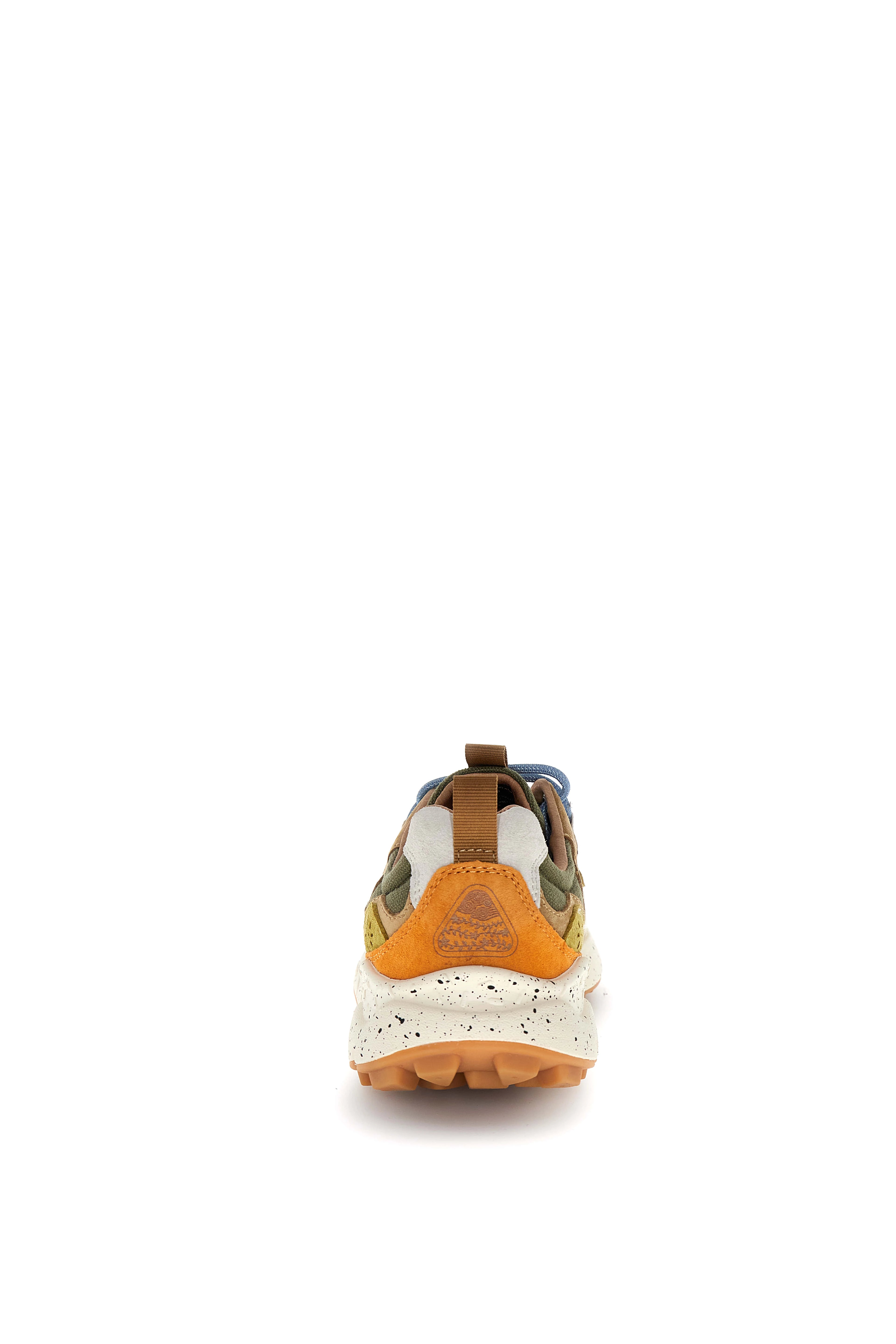 FLOWER MOUNTAIN Yamano 3 UNI Suede/canvas Military: brown trainers unisex