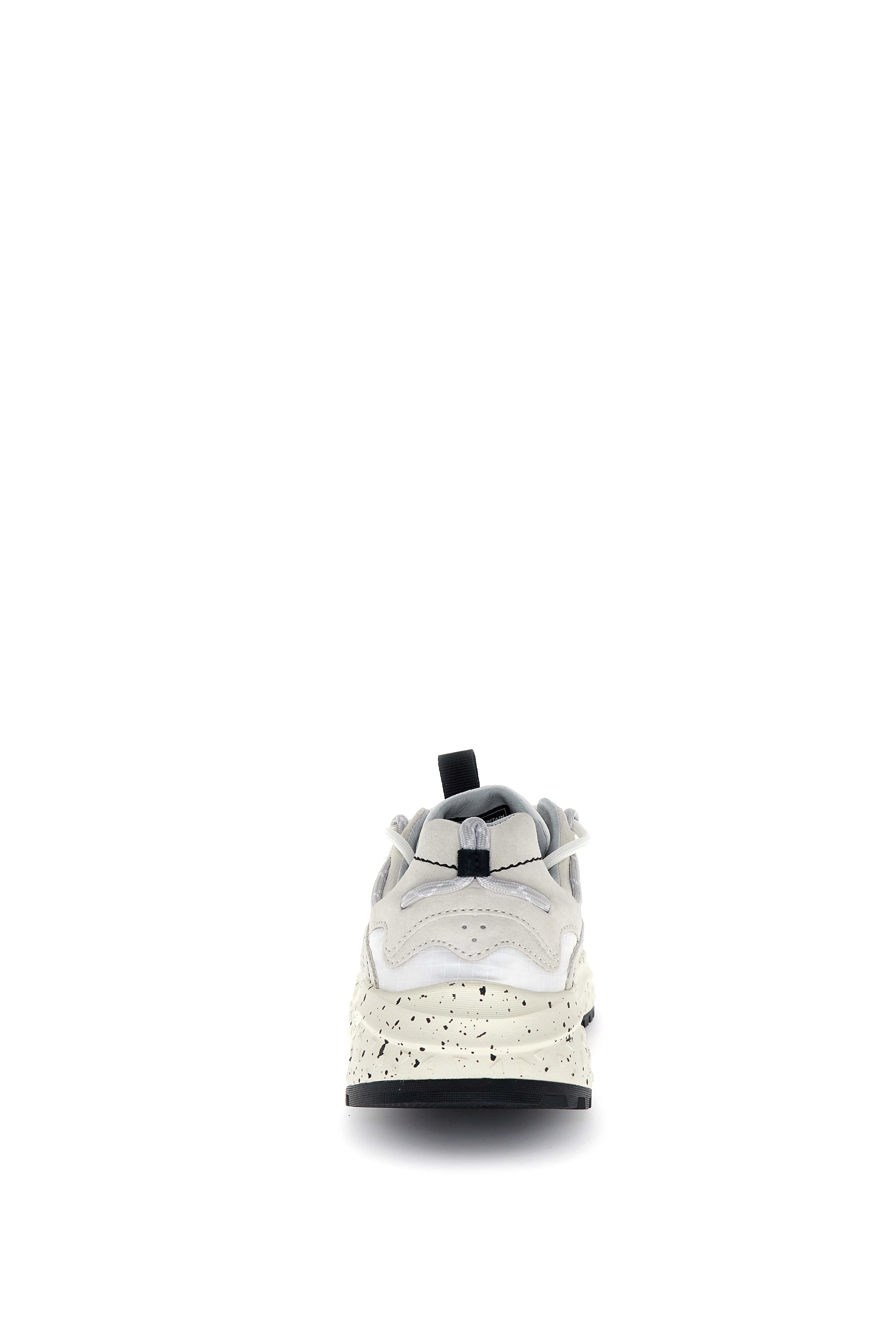FLOWER MOUNTAIN Yamabushi UNI Suede/nylon Ripstop Cream: white trainers unisex