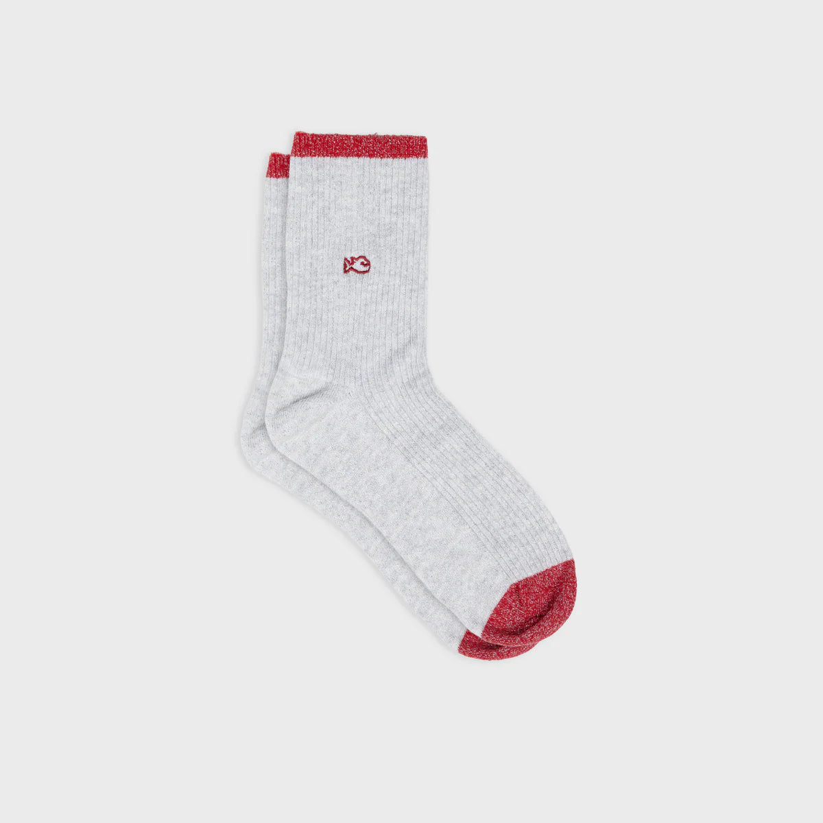 BILLYBELT Combed GREY: grey socks for women
