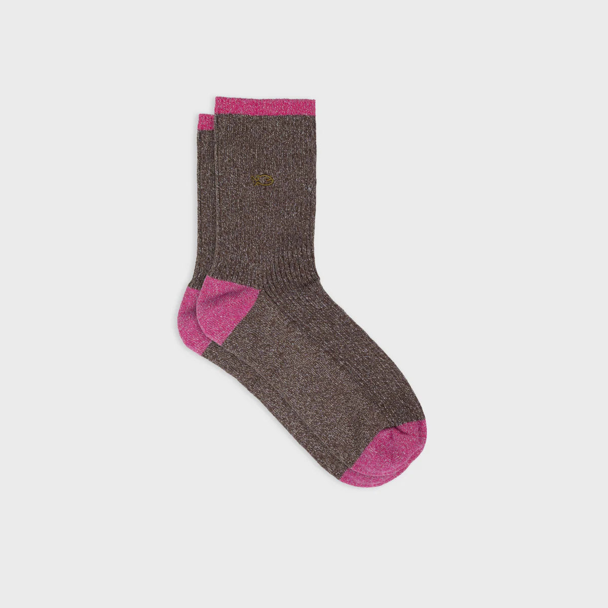 BILLYBELT Combed Brown: brown socks for women