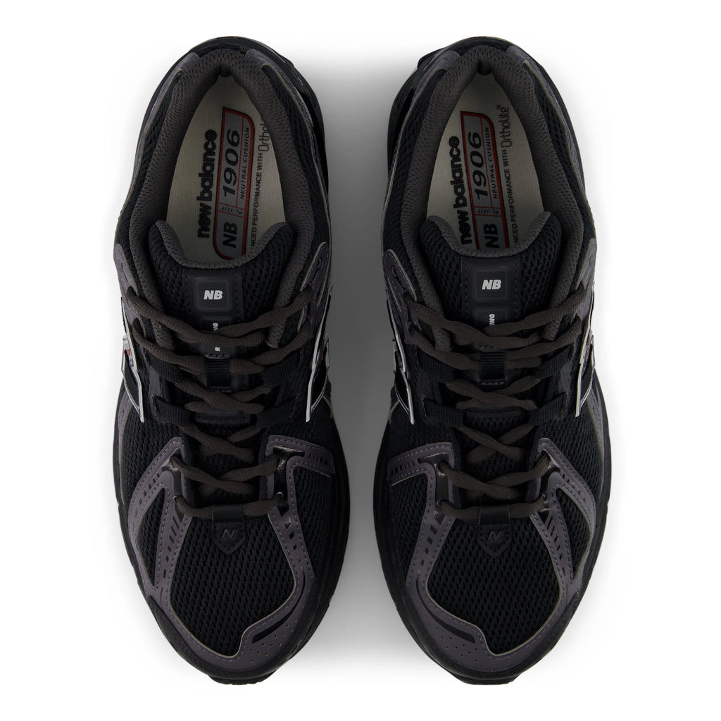 NEW BALANCE 1906 Black: czarny sneakersy dla mężczyzn