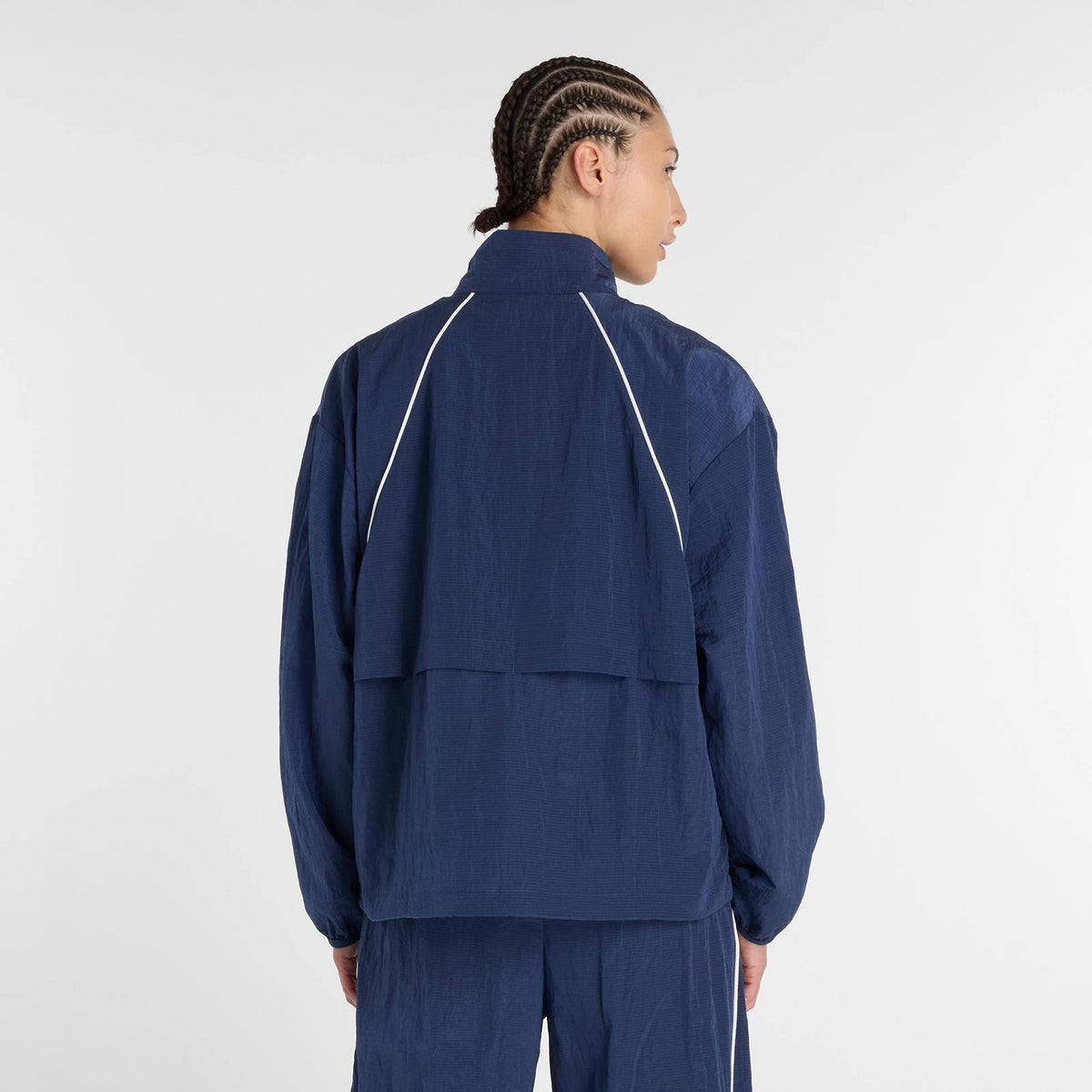 NEW BALANCE Sport Legacy Jacket: blau jaqueta per a dona