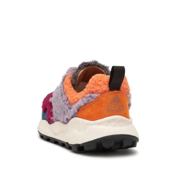 FLOWER MOUNTAIN Pampas Woman Suede/teddy Lilac Orange: lila trainers for women