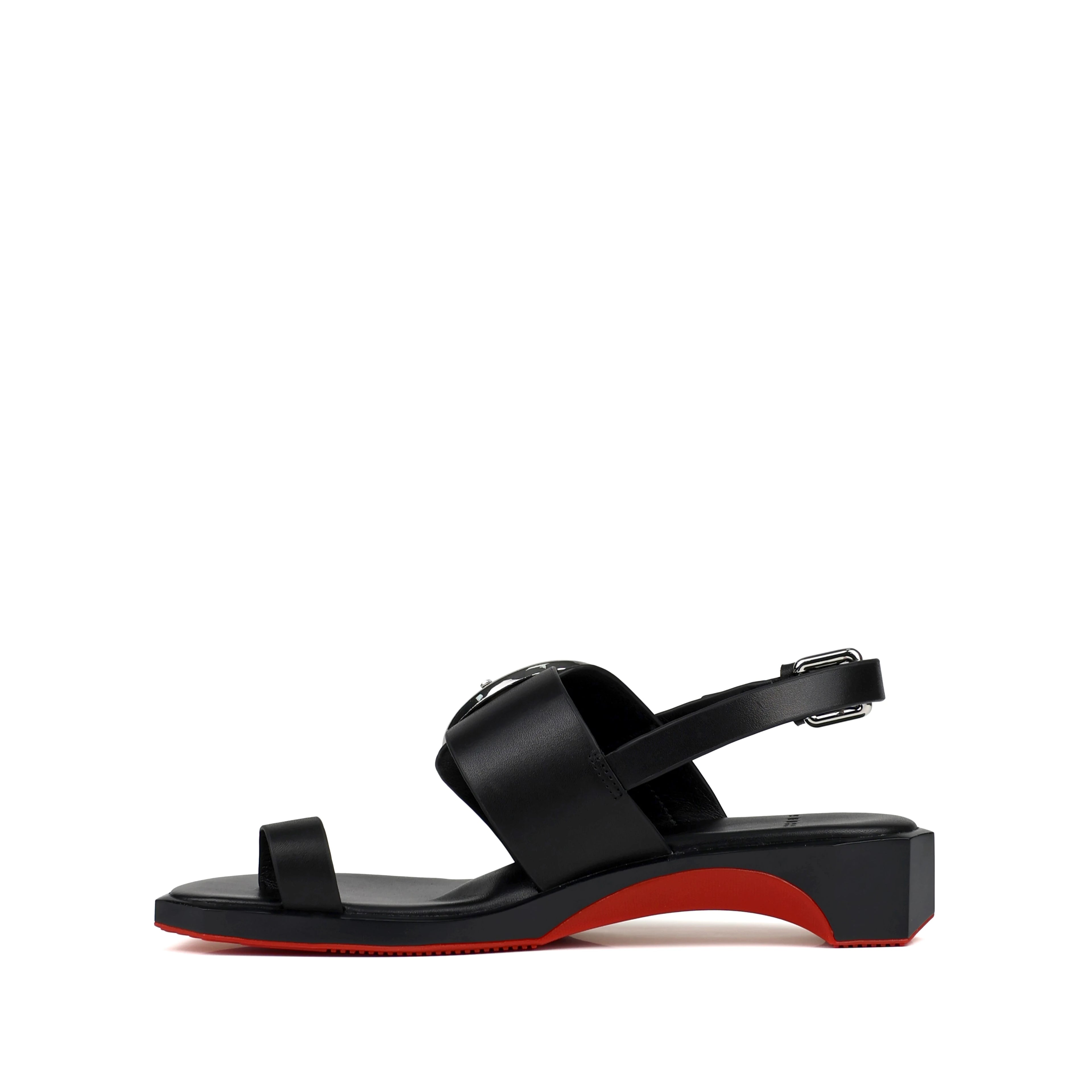 4CCCCEES Follin Torus Black: black sandals for women