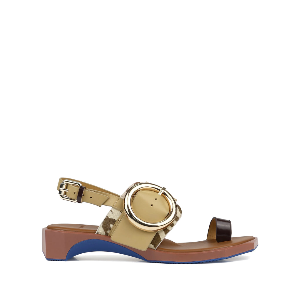 4CCCCEES Follin Torus Zebra MIX: animal print sandalen voor dames