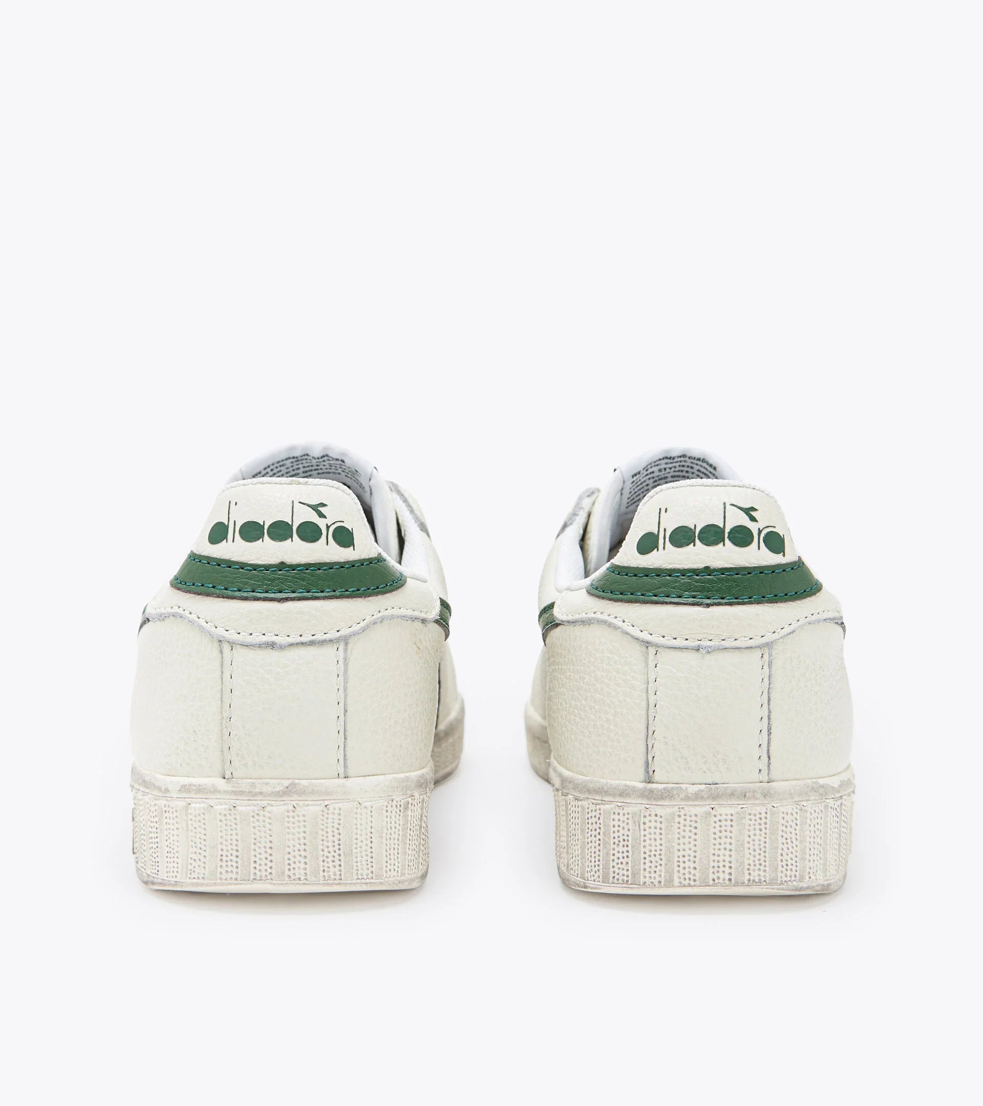 DIADORA GAME L LOW Waxed White & Green: white trainers unisex