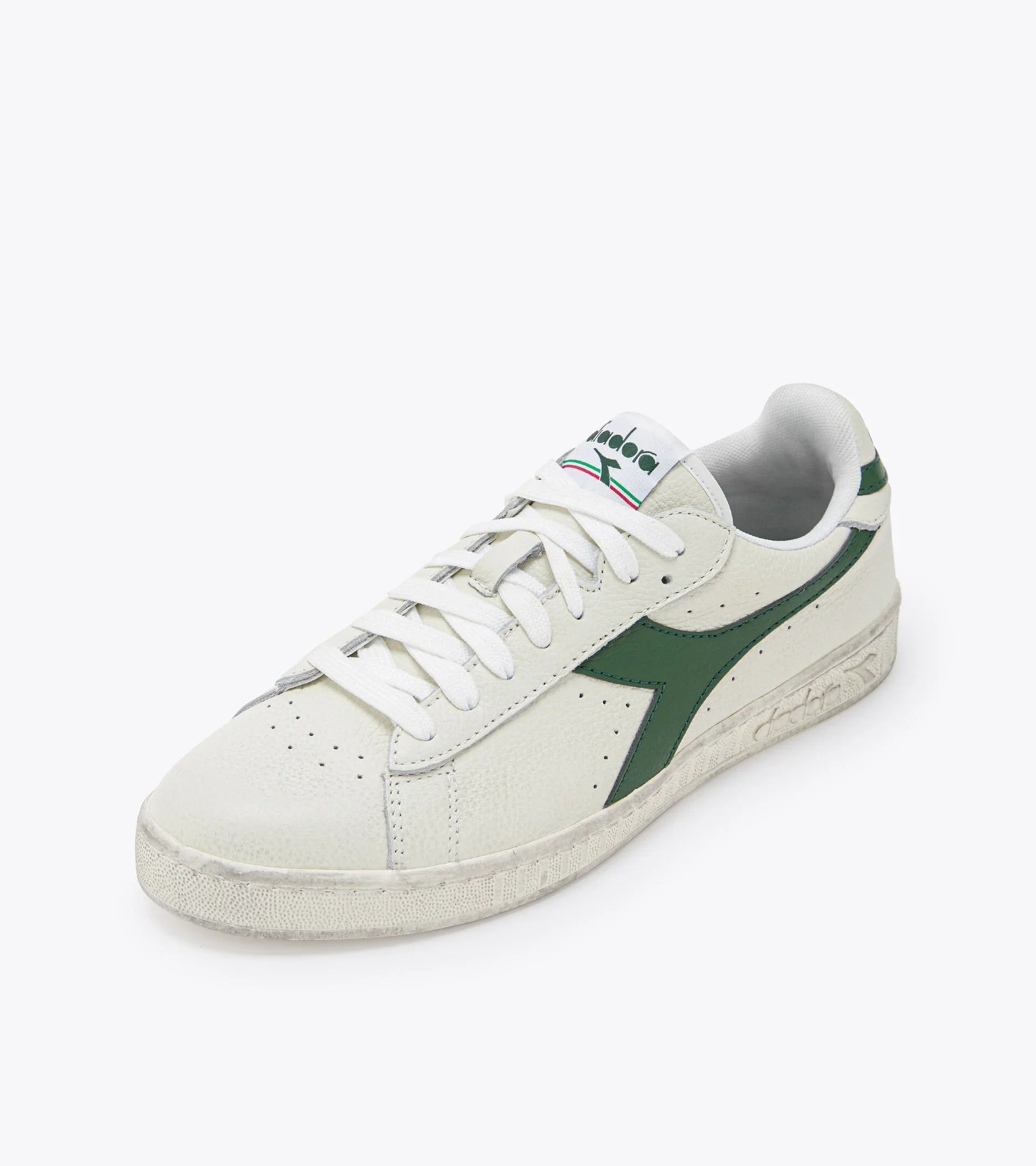 DIADORA GAME L LOW Waxed White & Green: weiß Sneaker unisex