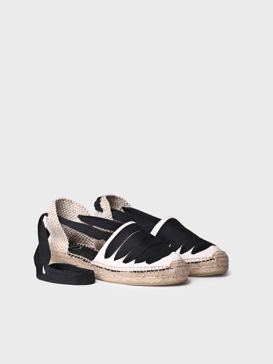 TONI PONS Gavet CU Negre: black espadrilles for women