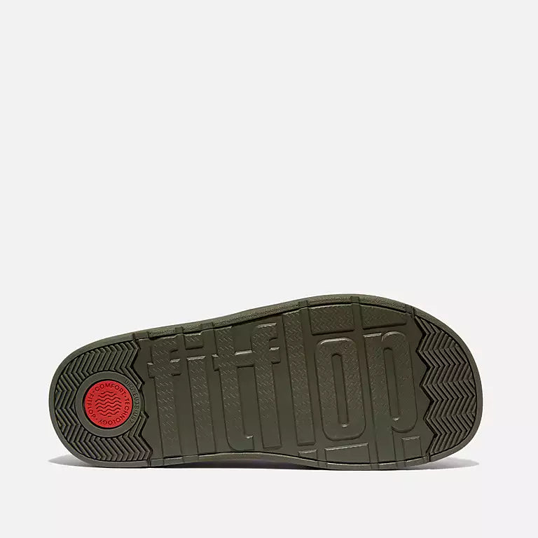 FITFLOP | MULES | MUJER | W GEN-FF ELASTICATED SUEDE MULES DEEP OLIVE | VERDE