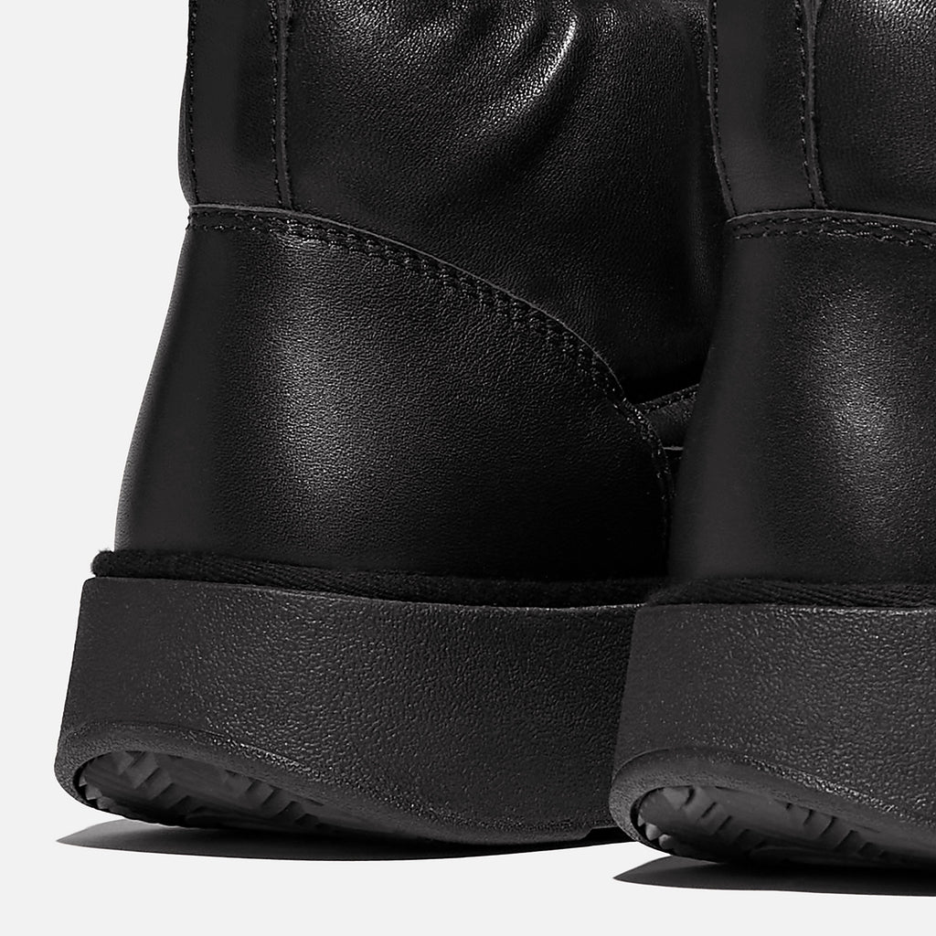 FITFLOP W GEN FF Padded SOFT Leather Booties ALL Black: чорний чоботи для жінок
