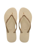 HAVAIANAS SLIM Light Golden: золотистий вʼєтнамки для жінок