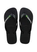 HAVAIANAS Brasil LOGO Black: чорний вʼєтнамки унісекс